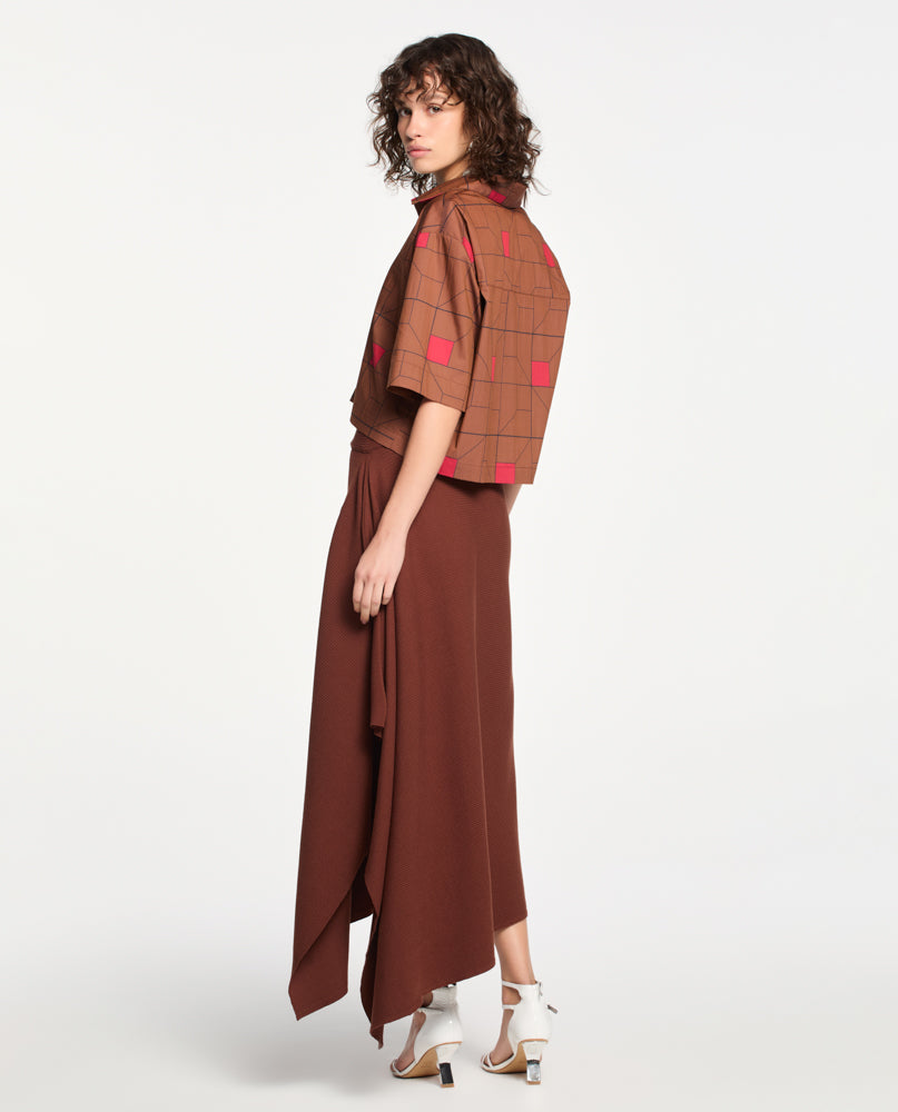 Saia Lafort Assimétrica Gracie Tricot