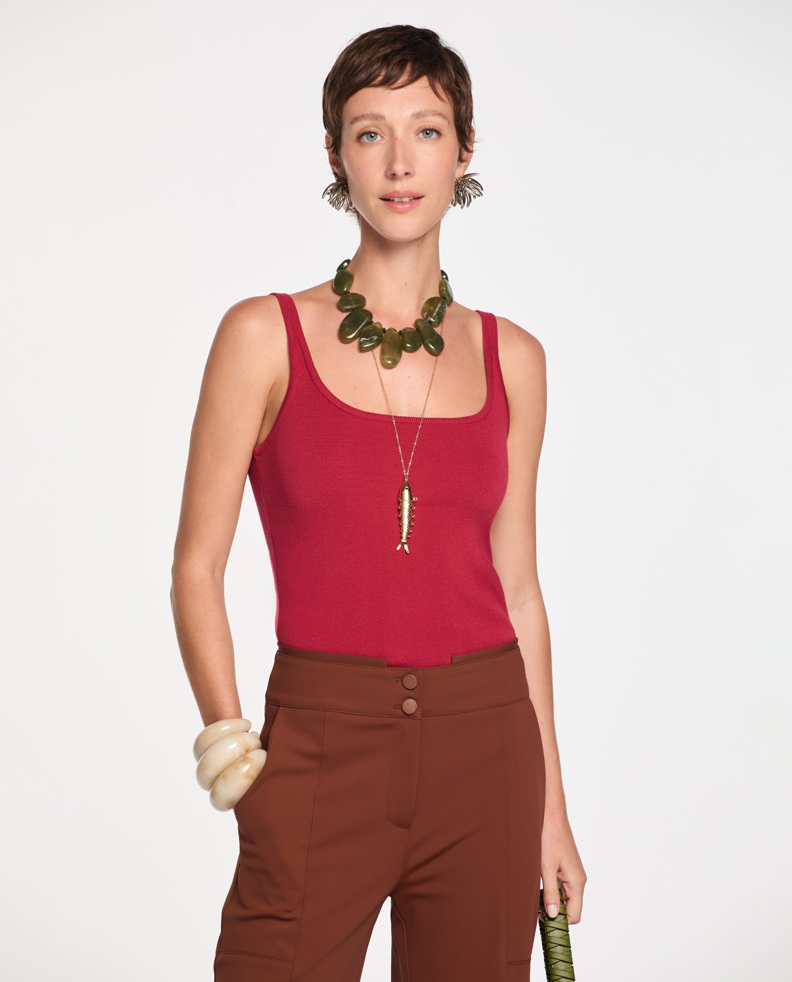 Top Lafort Com Alças Eloá Tricot