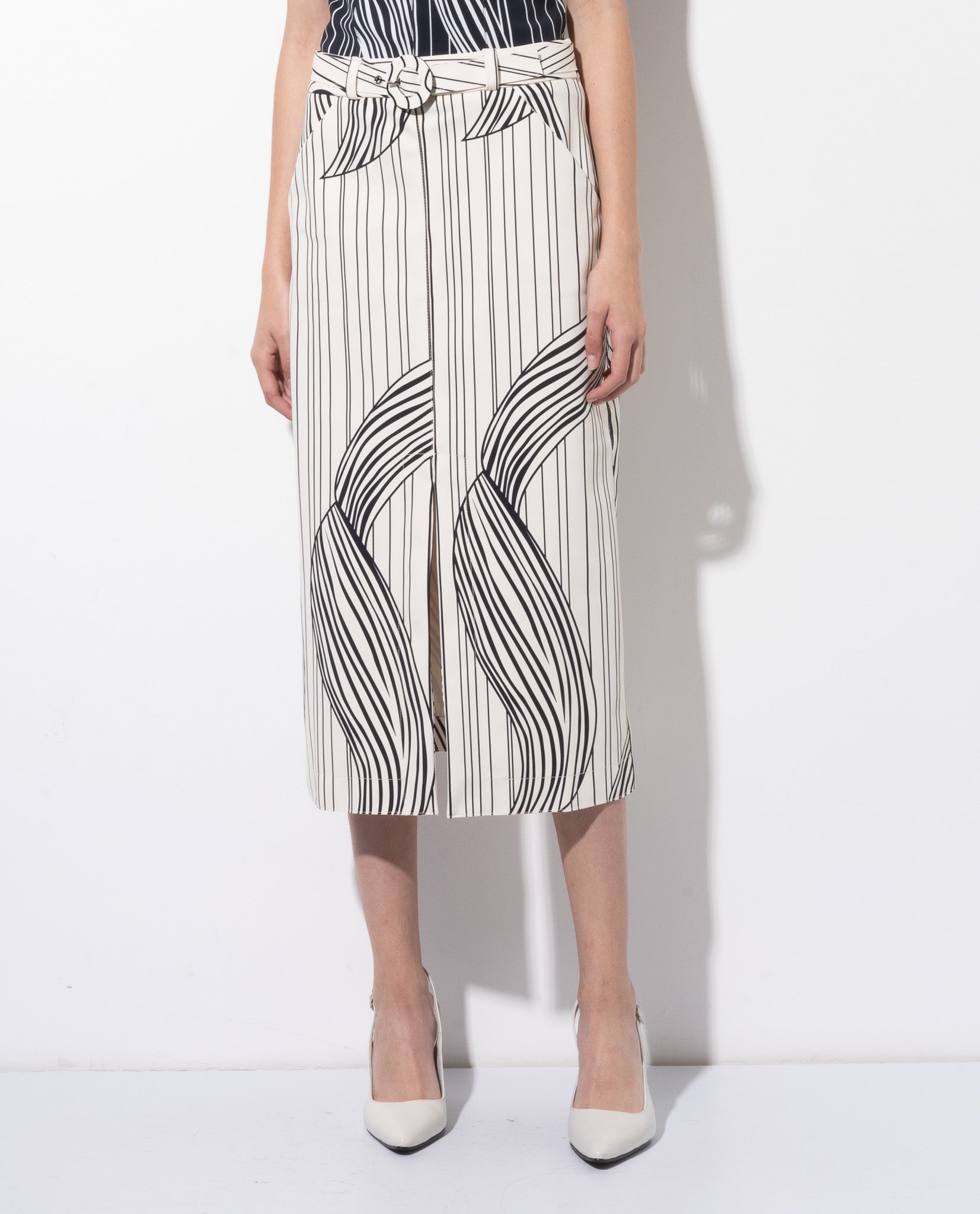 Saia Lafort Midi Micaela Technoblock® Estampado London Stories