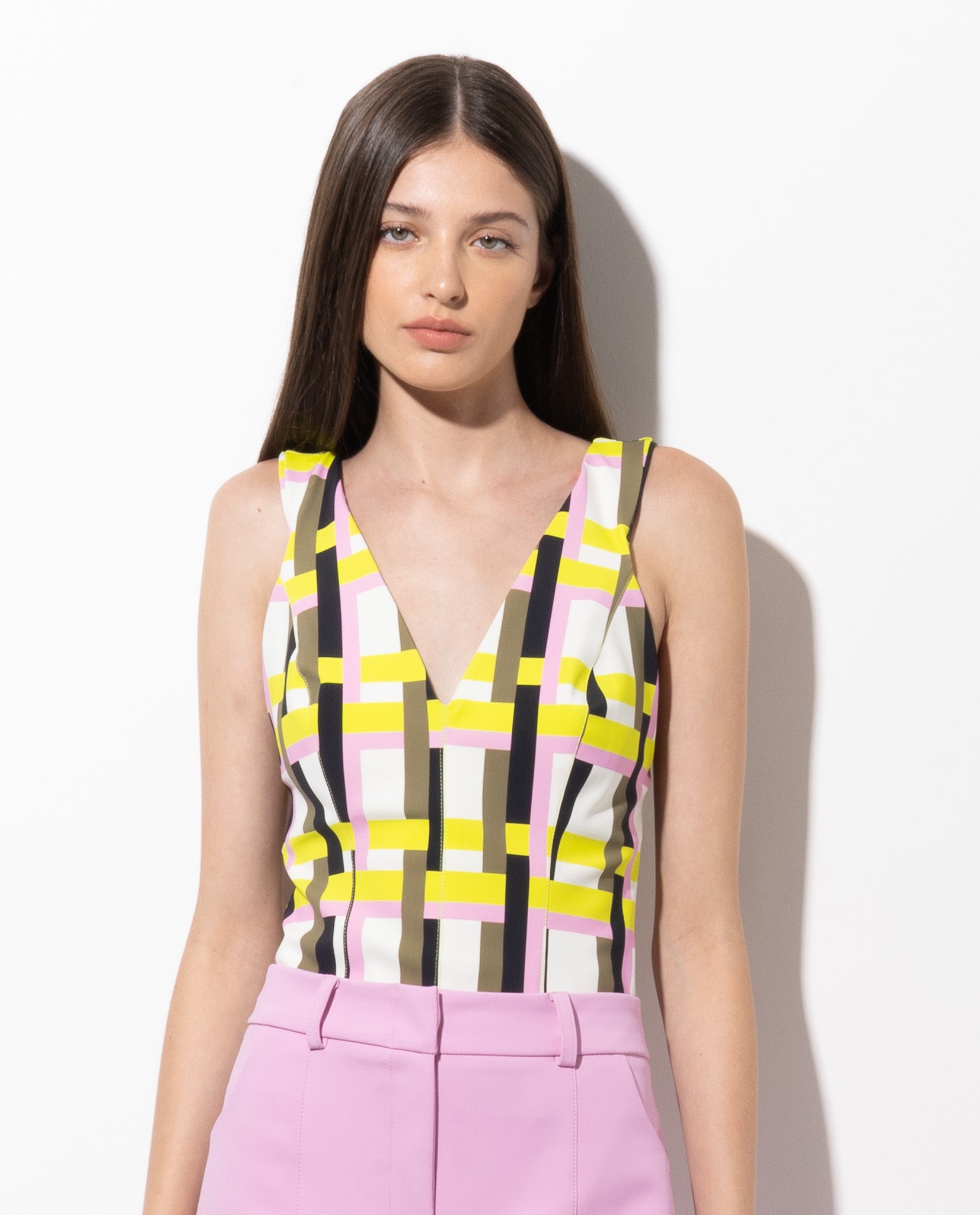 Top Lafort Decote V Rê Technoblock® Retro Future