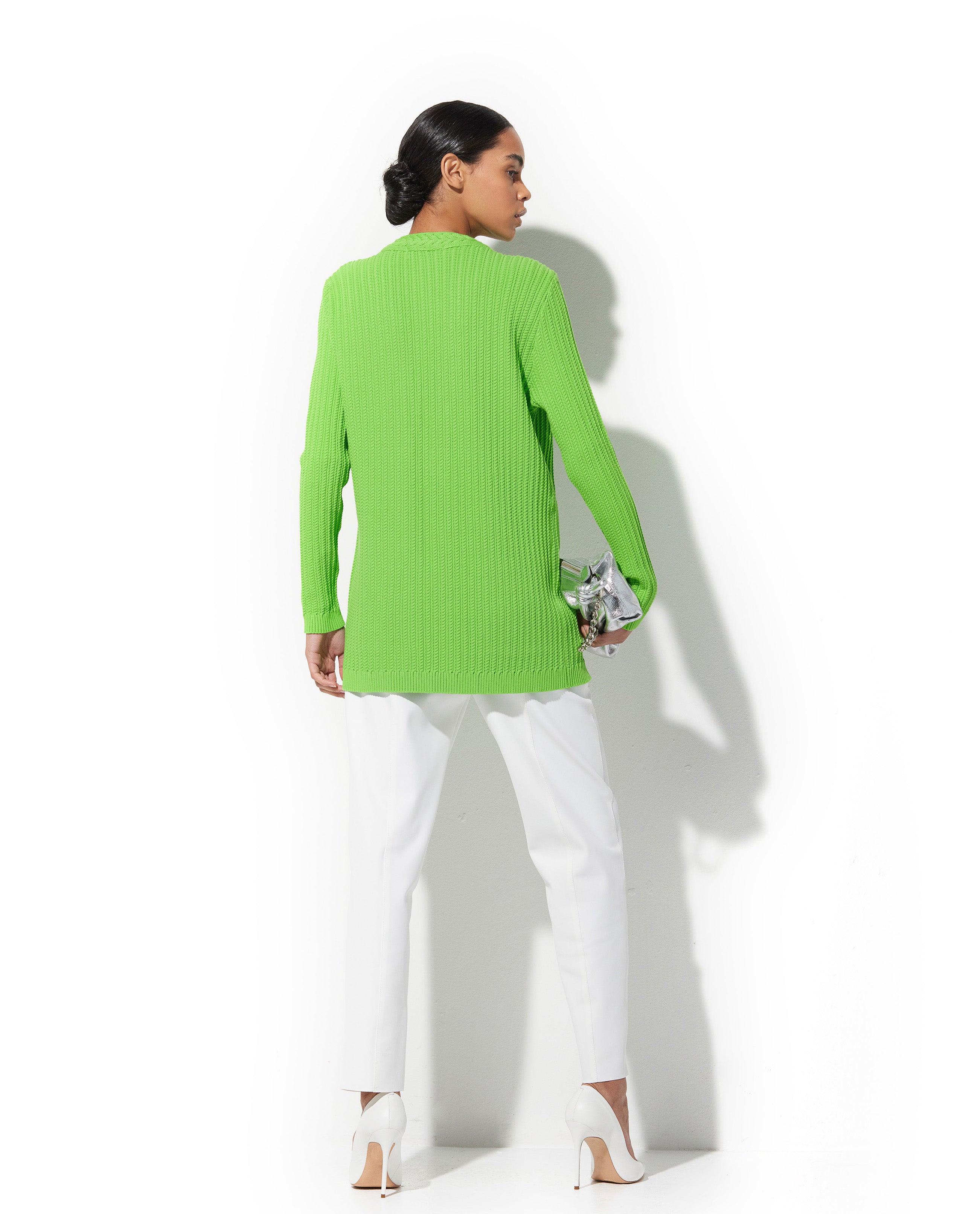 Cardigan Lafort Alongado Madu Tricot