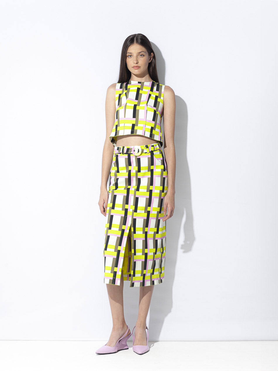 Saia Lafort Midi Micaela Technoblock® Estampado London Stories