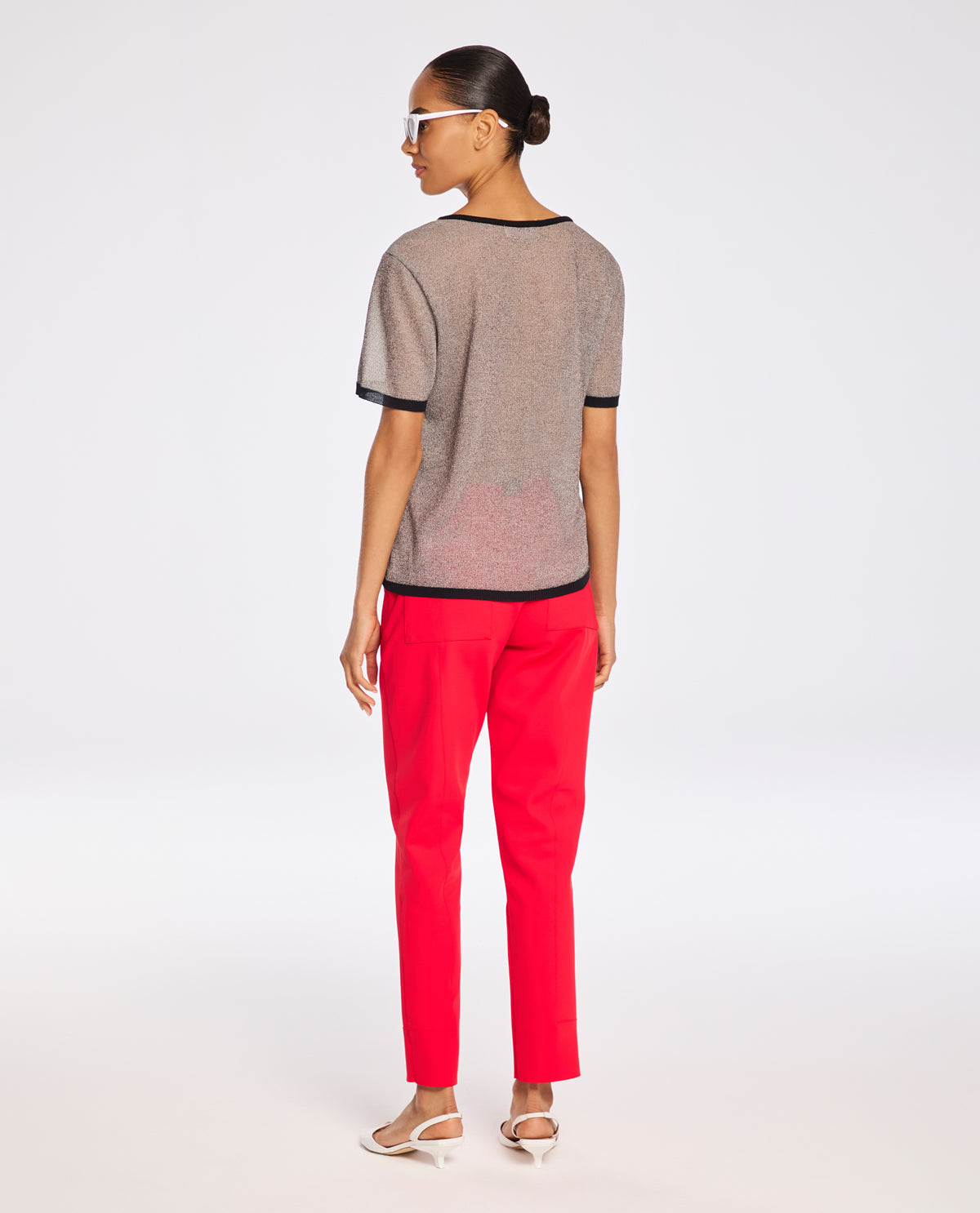 Blusa Lafort Manga Curta Glenda Tricot