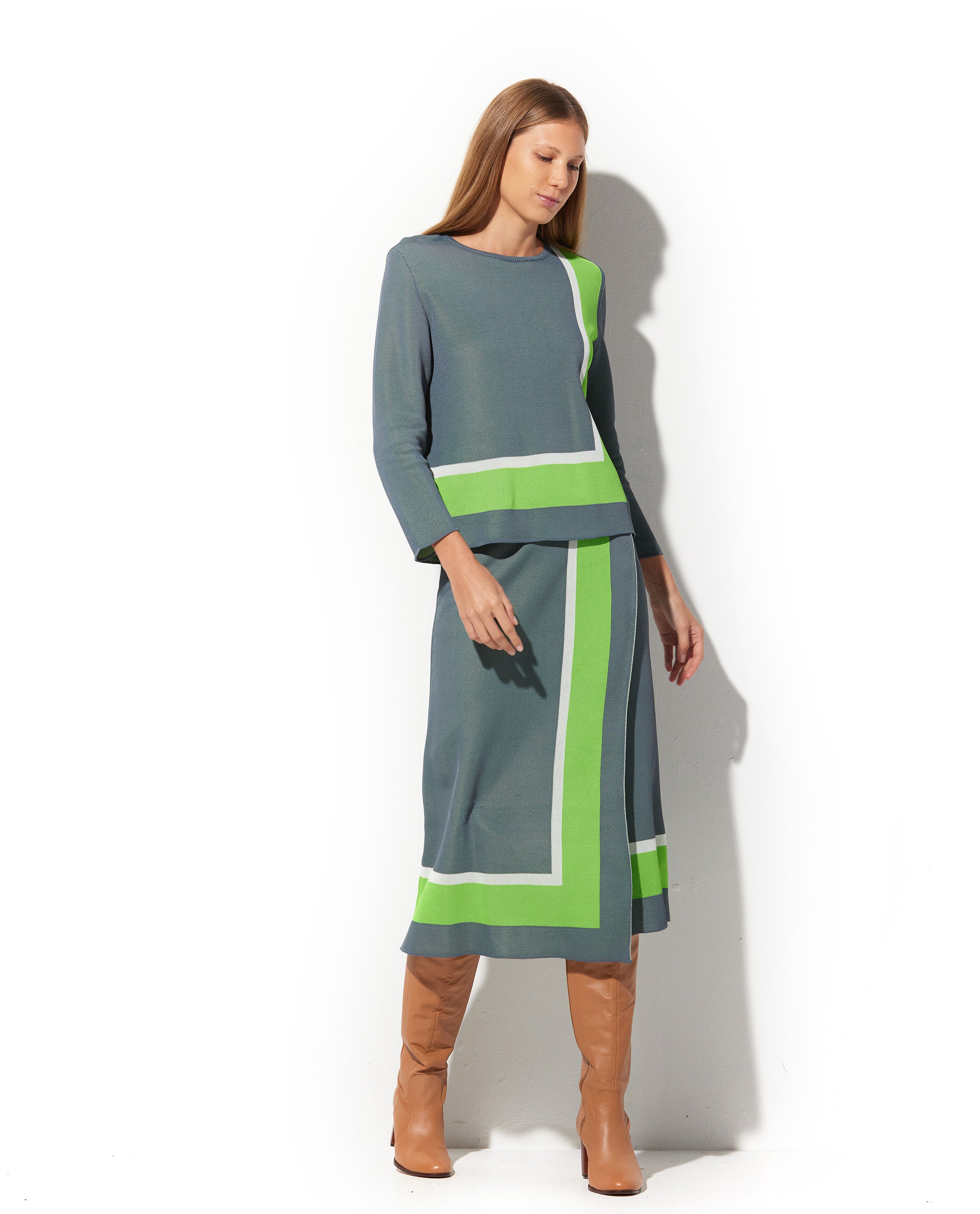 Blusa Lafort Com Manga Sandra Tricot