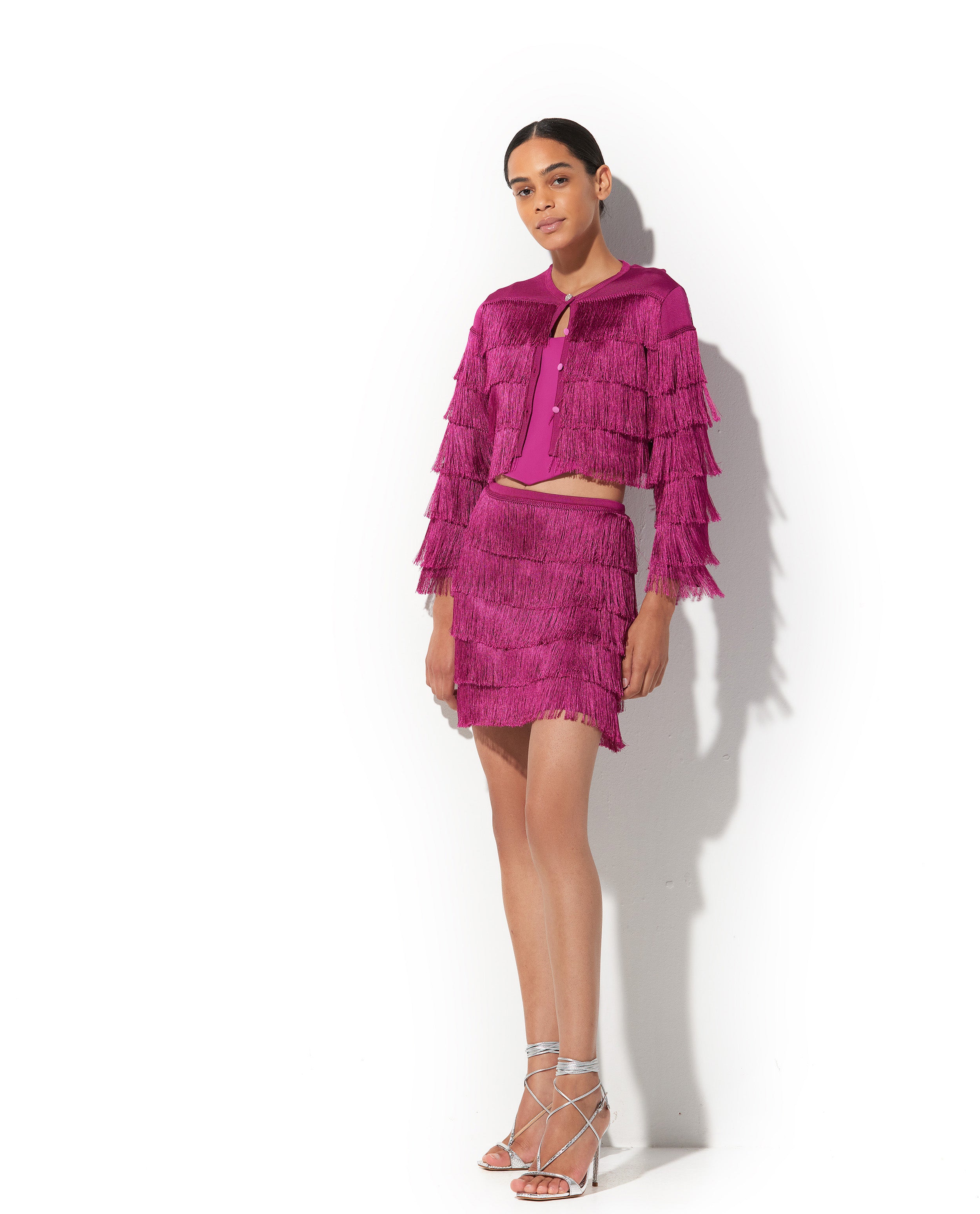 Casaco Lafort Com Franjas Kristen Tricot