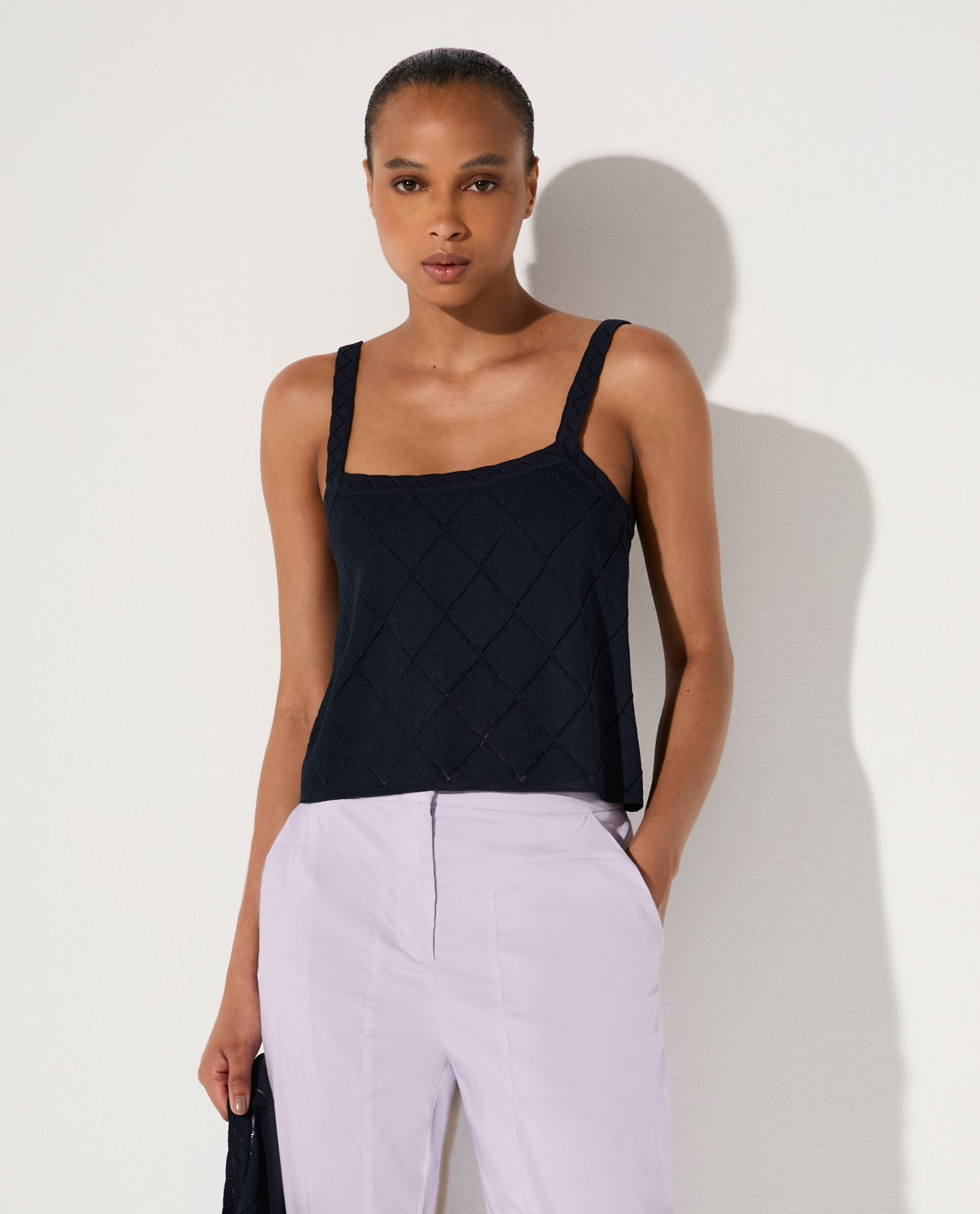 Top Lafort Decote Reto Annabella Tricot