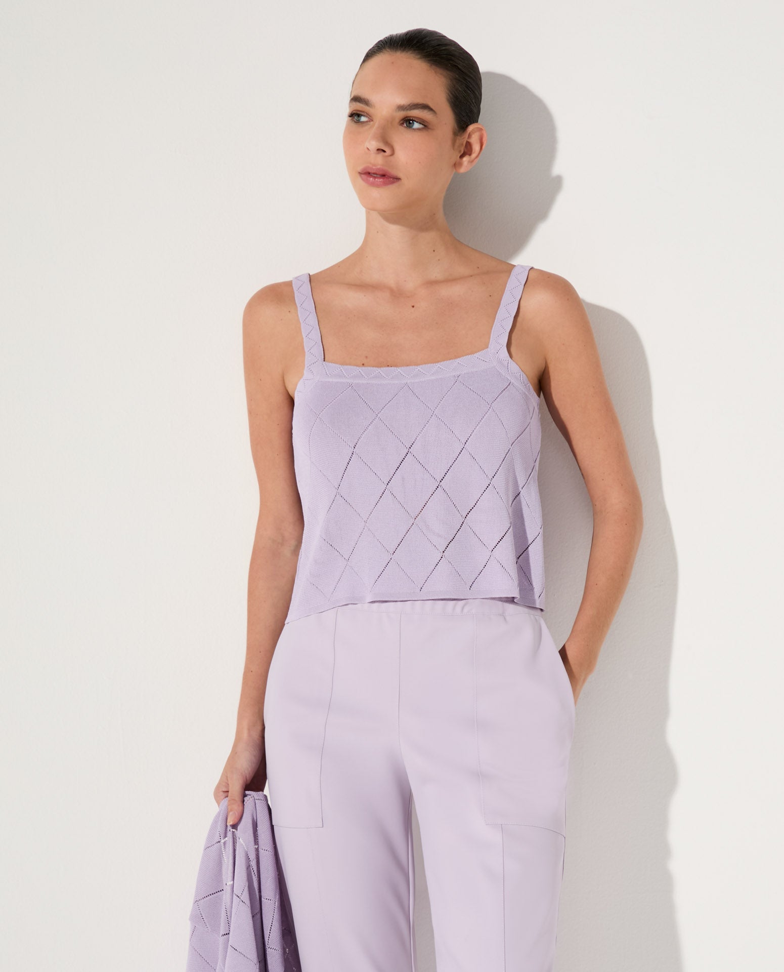 Top Lafort Decote Reto Annabella Tricot