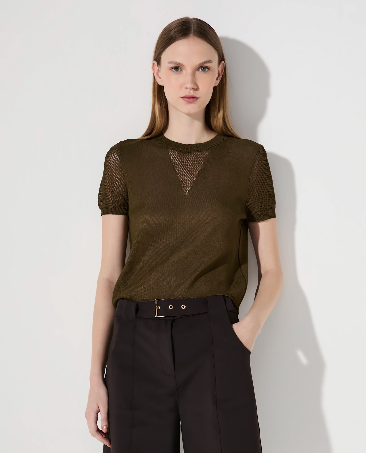 Blusa Lafort Manga Curta Clarice Tricot