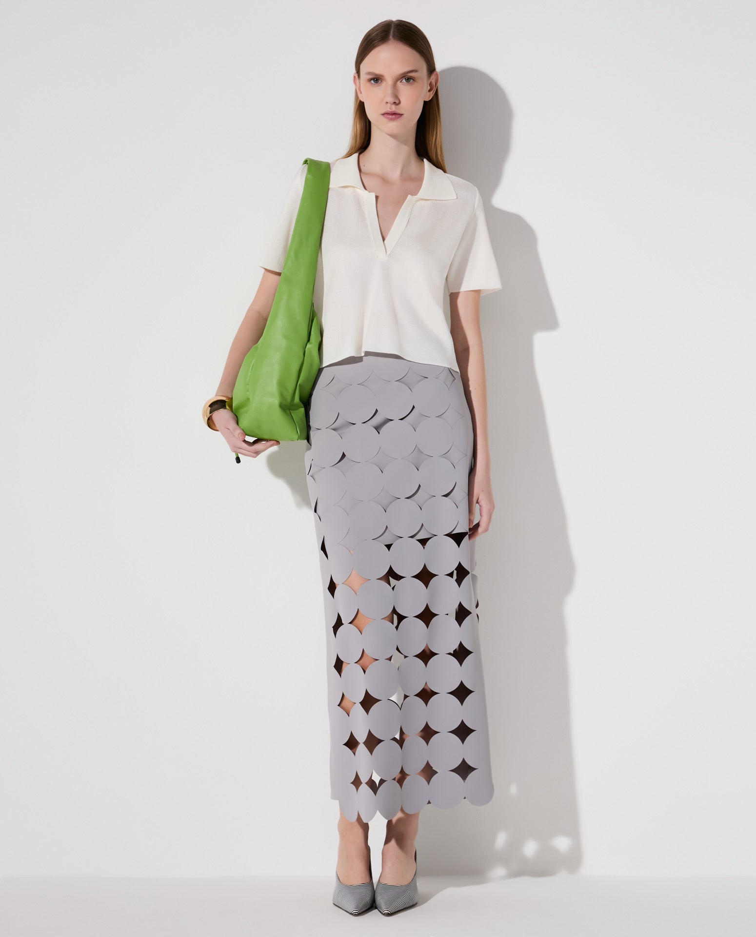 Blusa Lafort Manga Curta Lizzie Tricot