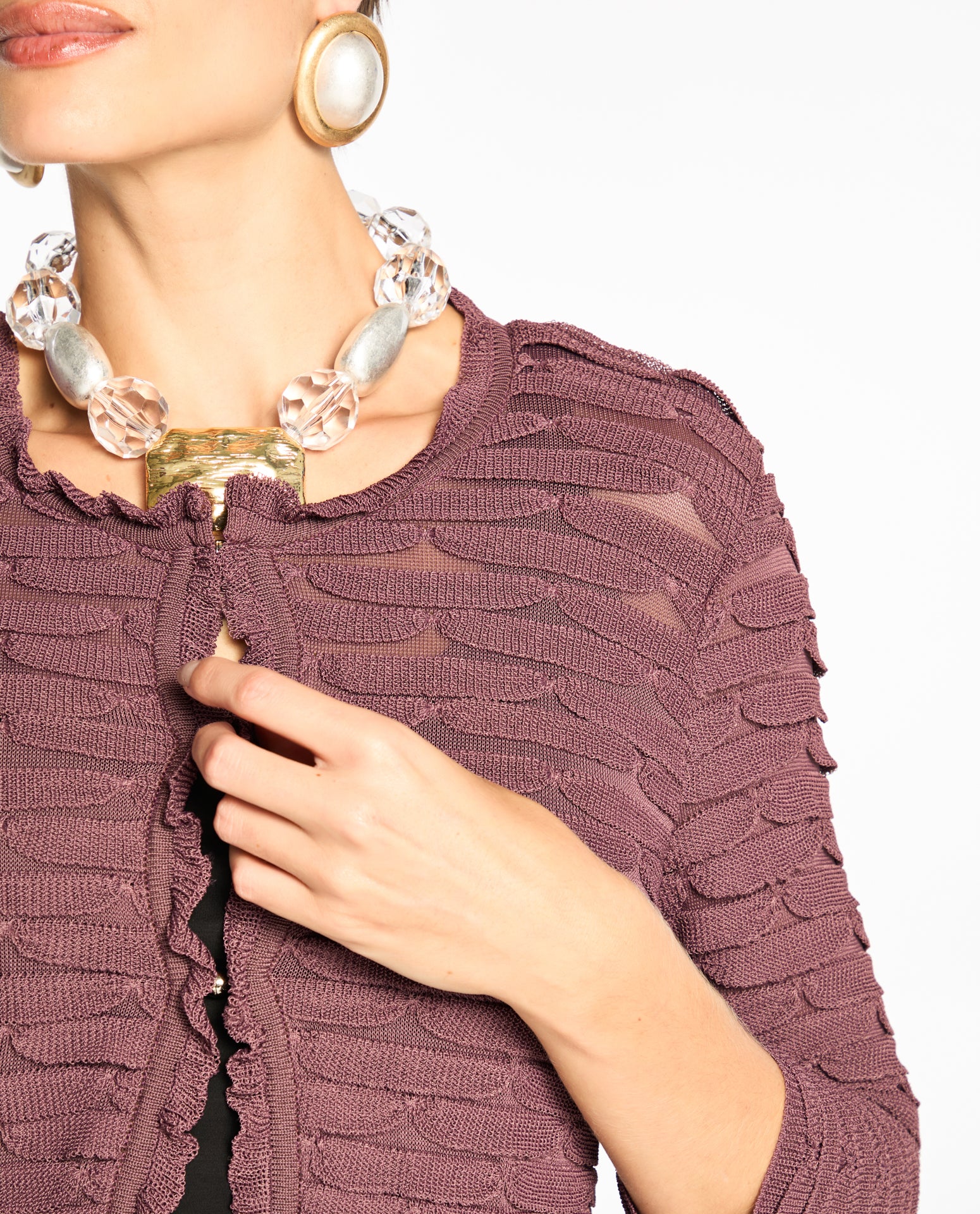 Casaco Lafort Curto Mia Tricot
