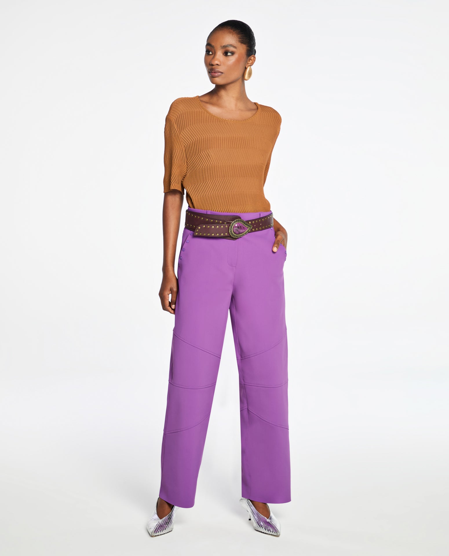 Blusa Lafort Manga Curta Audrey Tricot