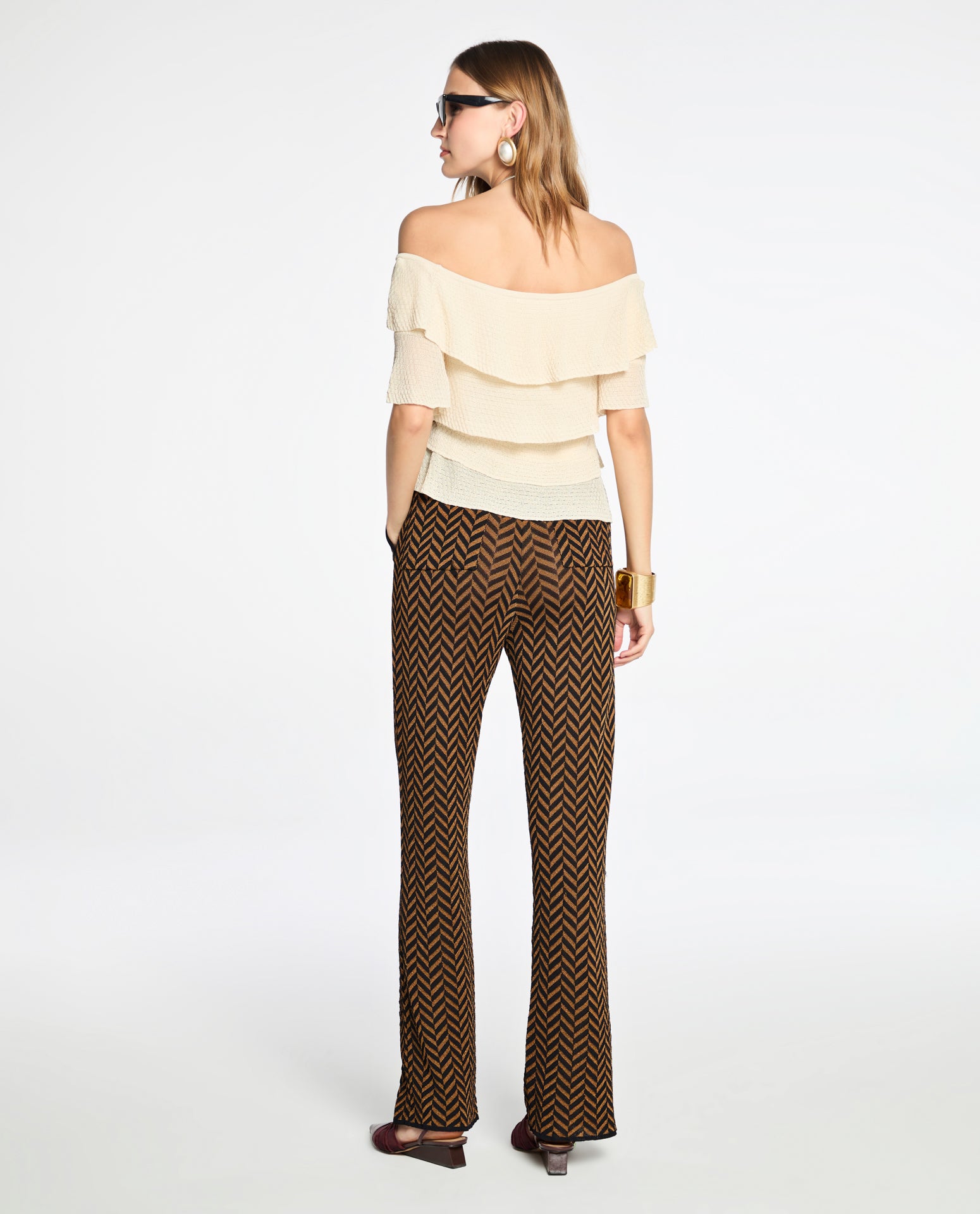 Blusa Lafort Com Babados Janaina Tricot