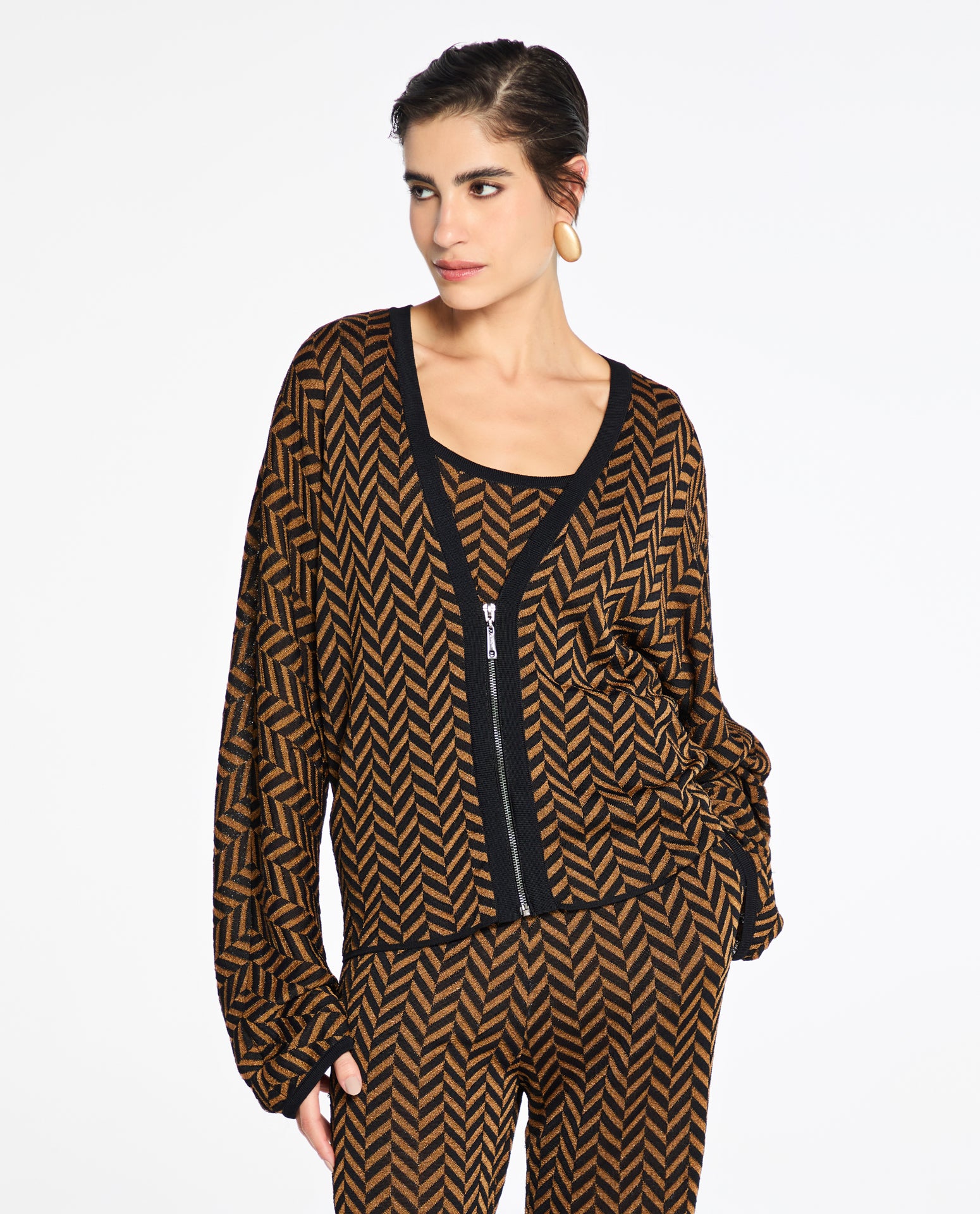 Casaco Lafort Amplo Jasmin Tricot