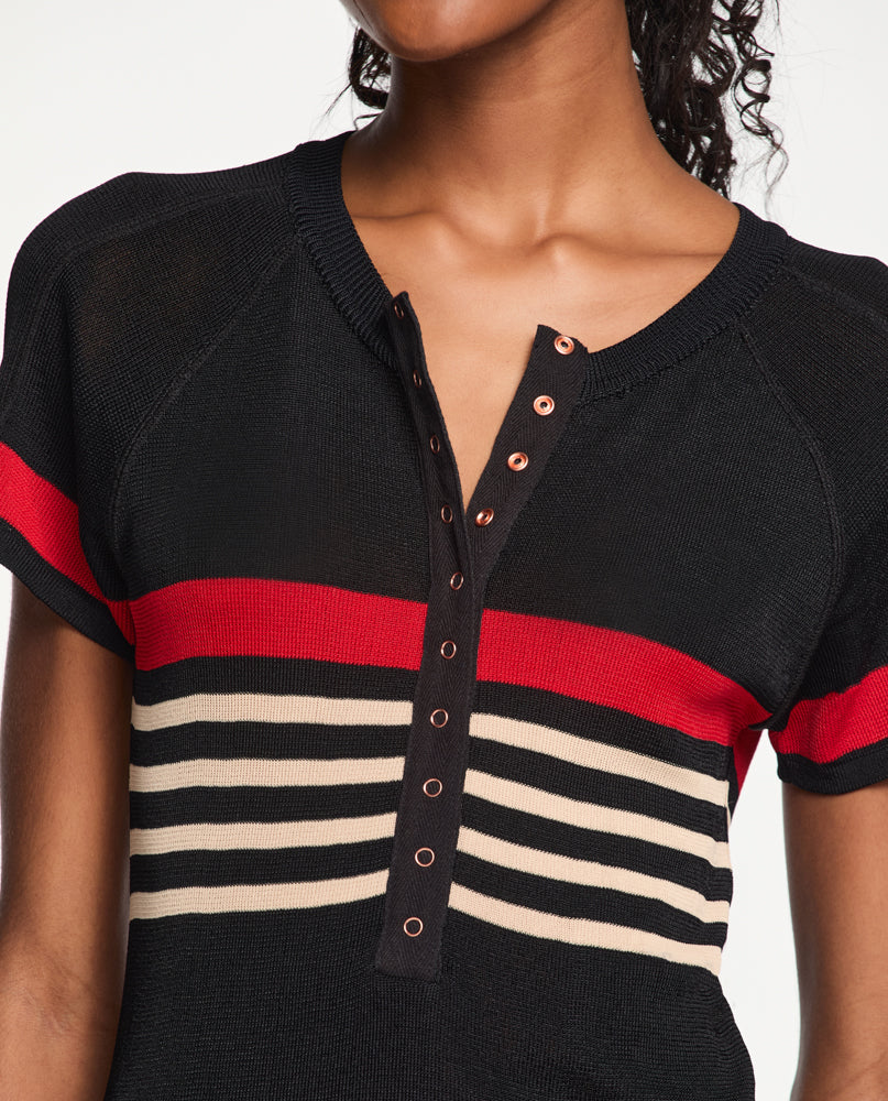 Blusa Lafort Manga Curta Marielle Tricot