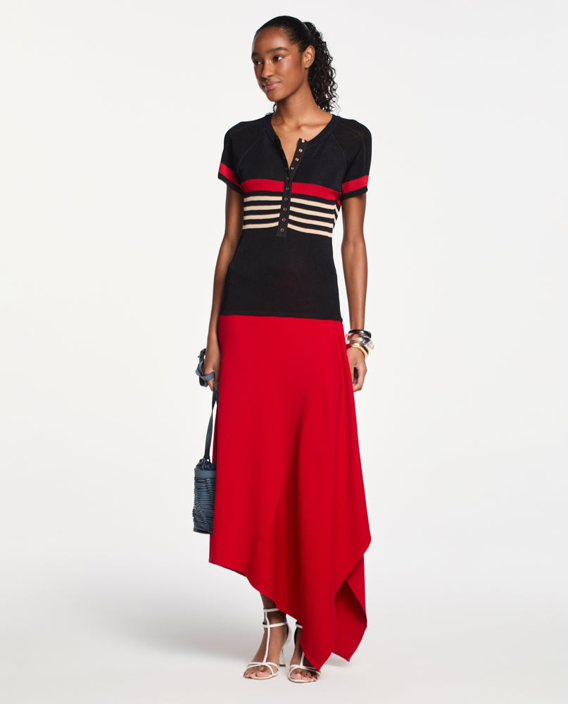 Blusa Lafort Manga Curta Marielle Tricot