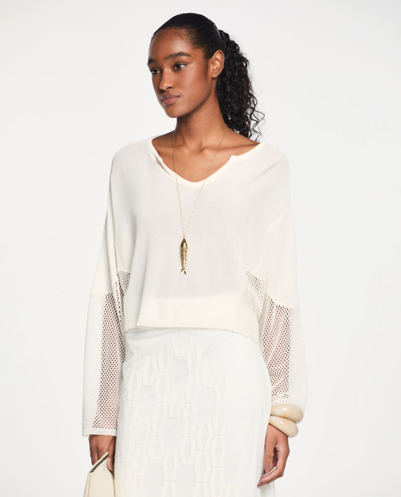 Blusa Lafort Com Recortes Mabele Tricot