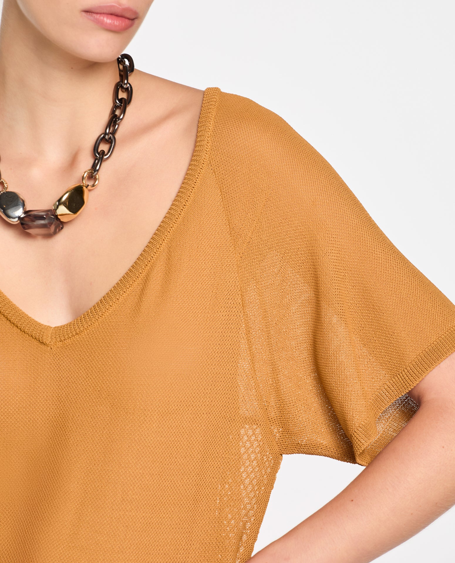 Blusa Lafort Decote V Abgaiu Tricot