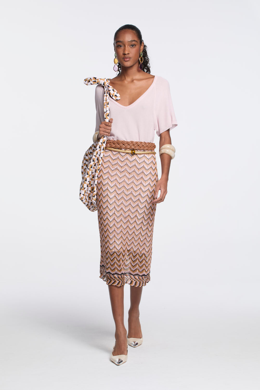 Blusa Lafort Decote V Abgaiu Tricot