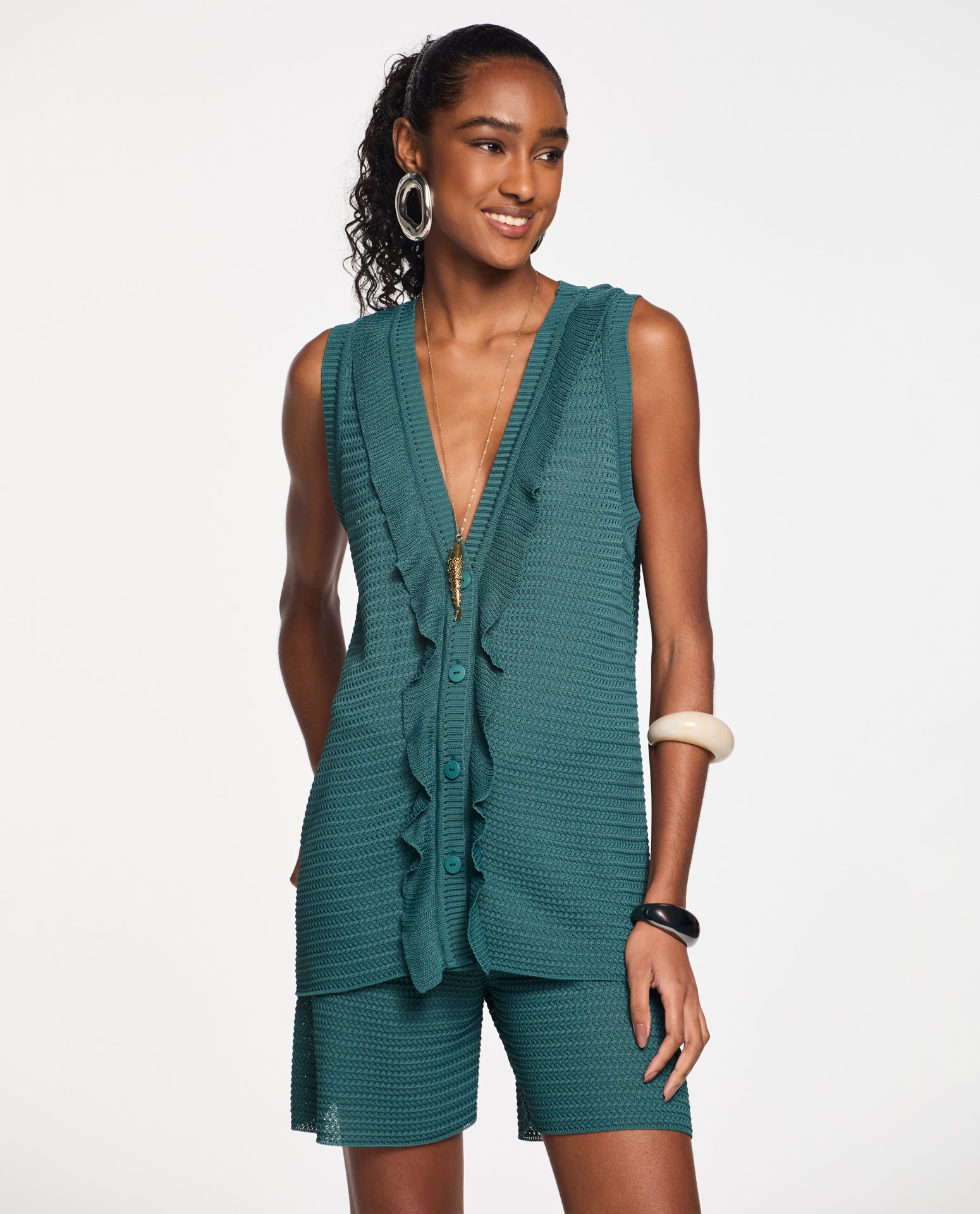 Colete Lafort Alongado Andreia Tricot