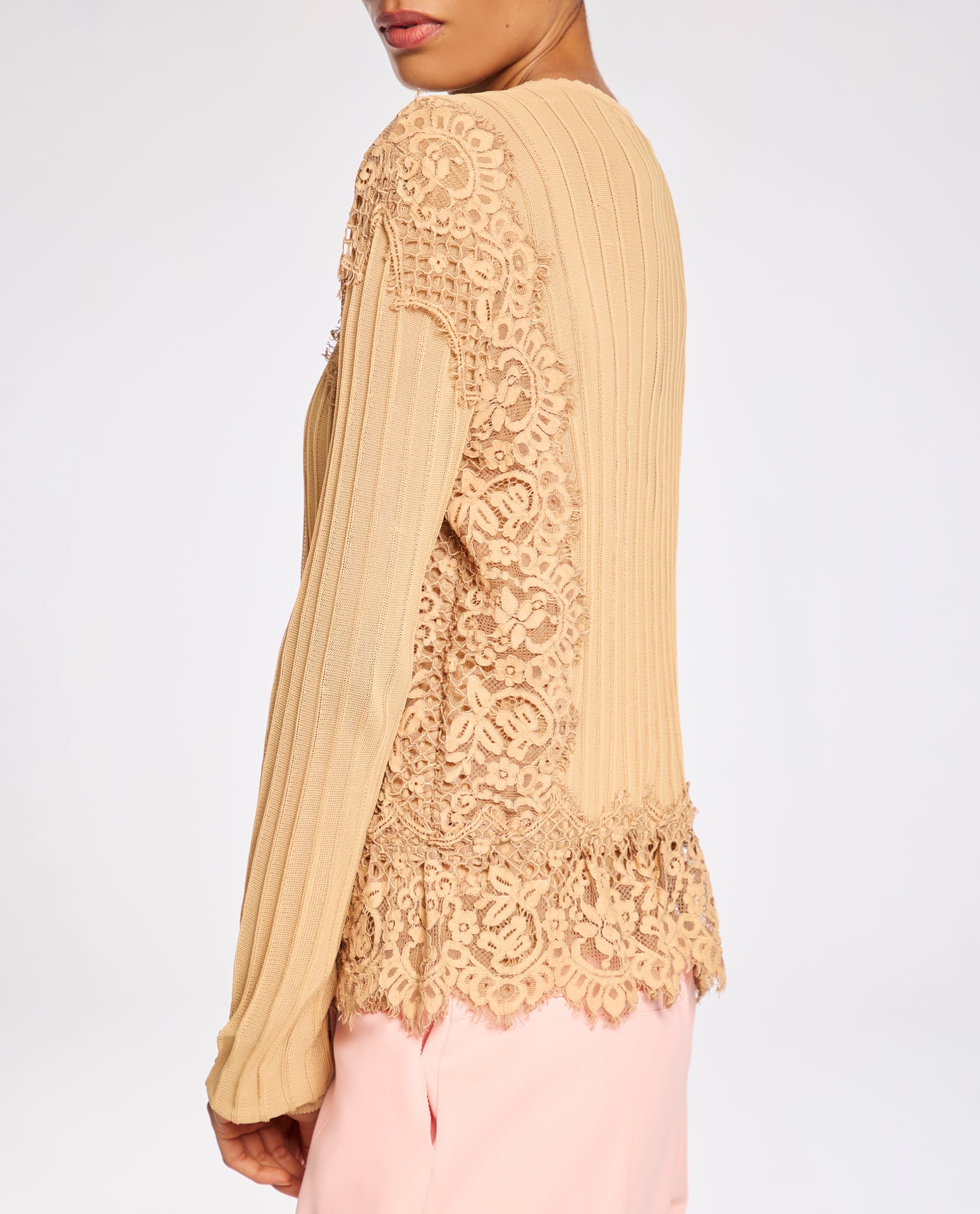 Casaco Lafort Com Renda Paula Tricot