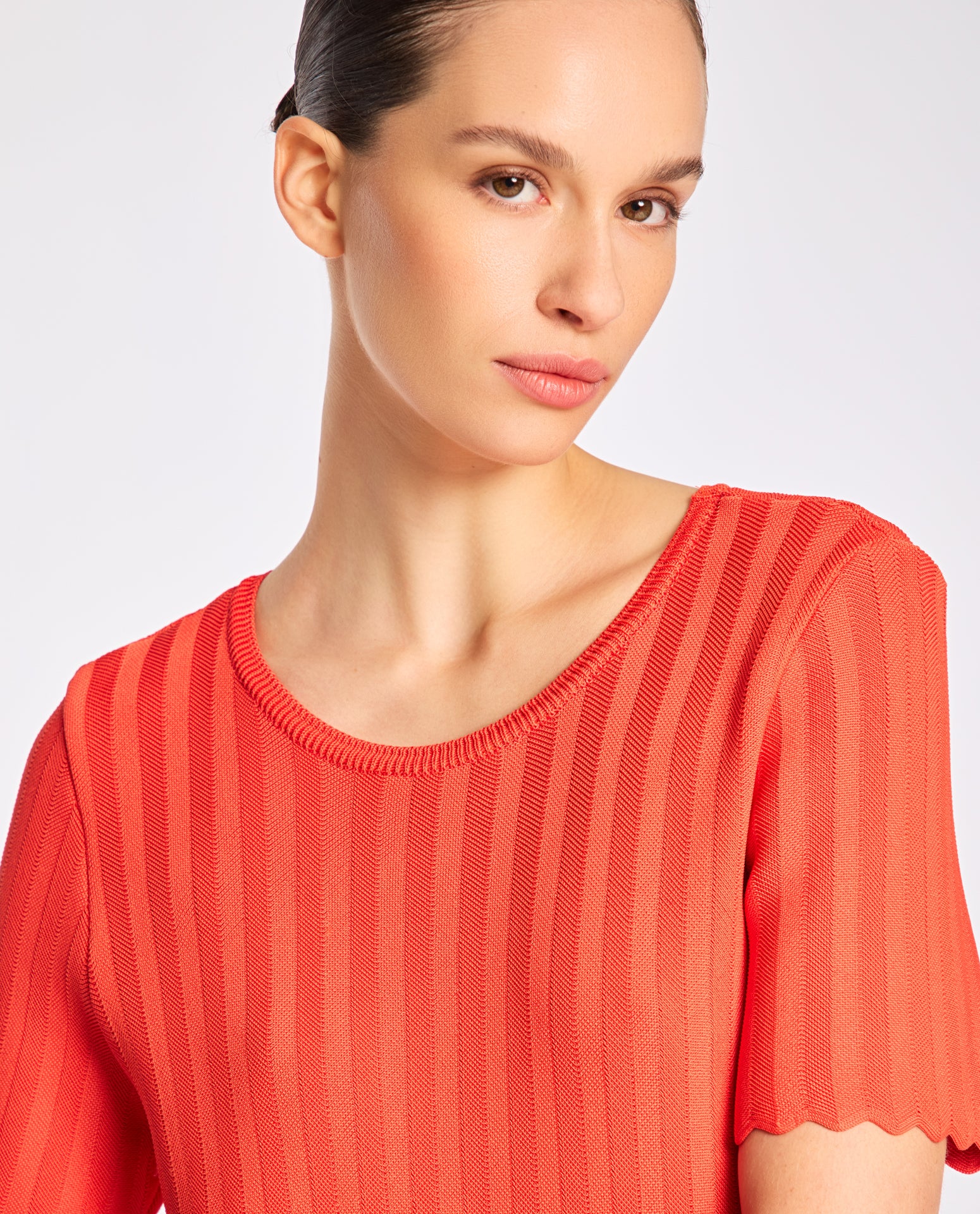Blusa Lafort Manga Curta Évangeline Tricot