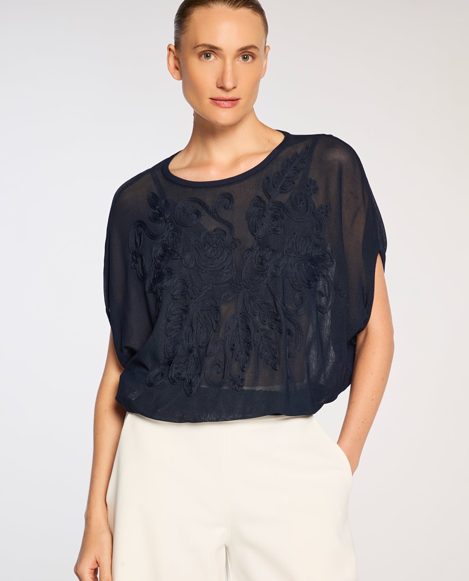 Blusa Lafort Com Bordado Anelisa Tricot