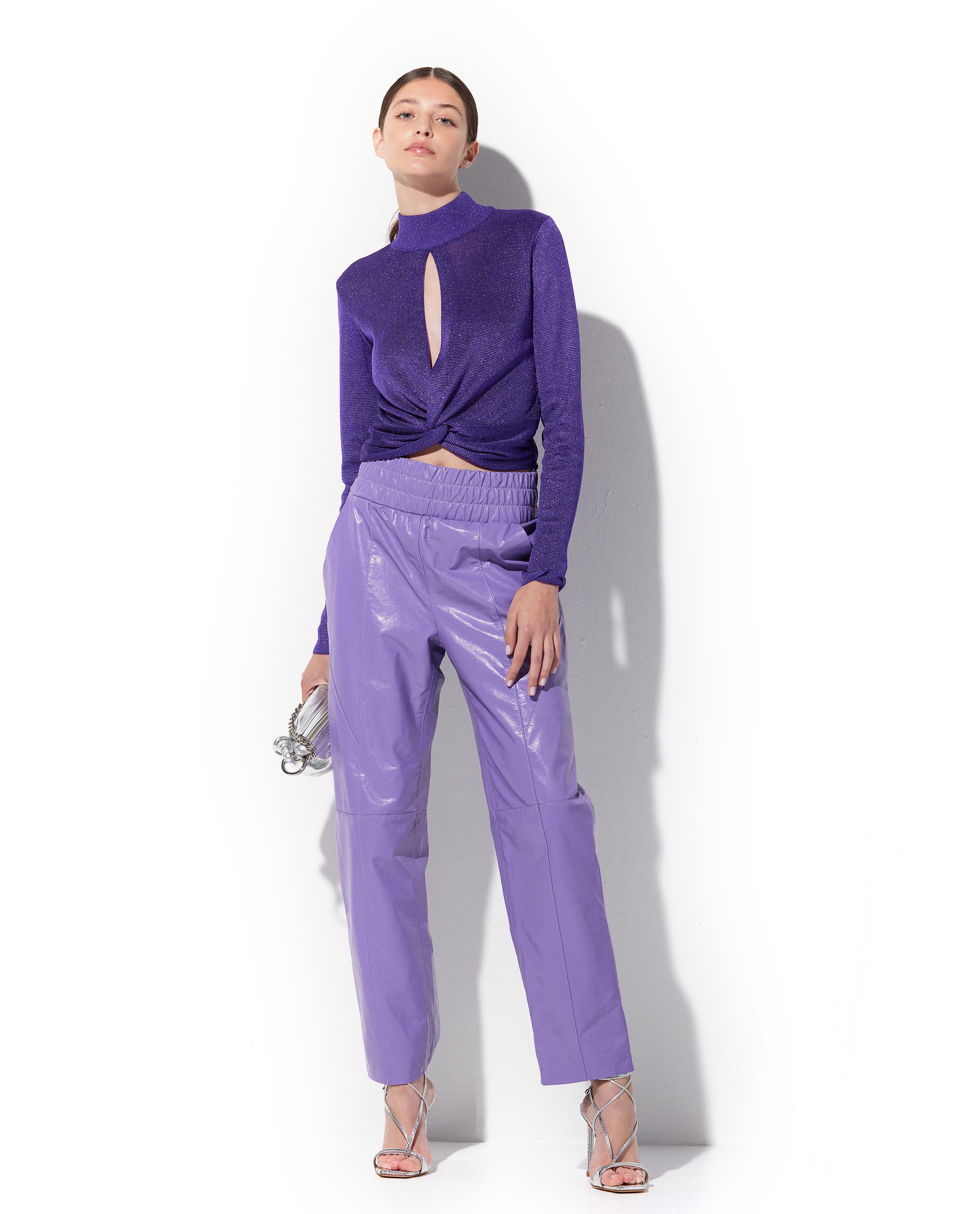 Blusa Lafort Gola Alta Gianina Tricot