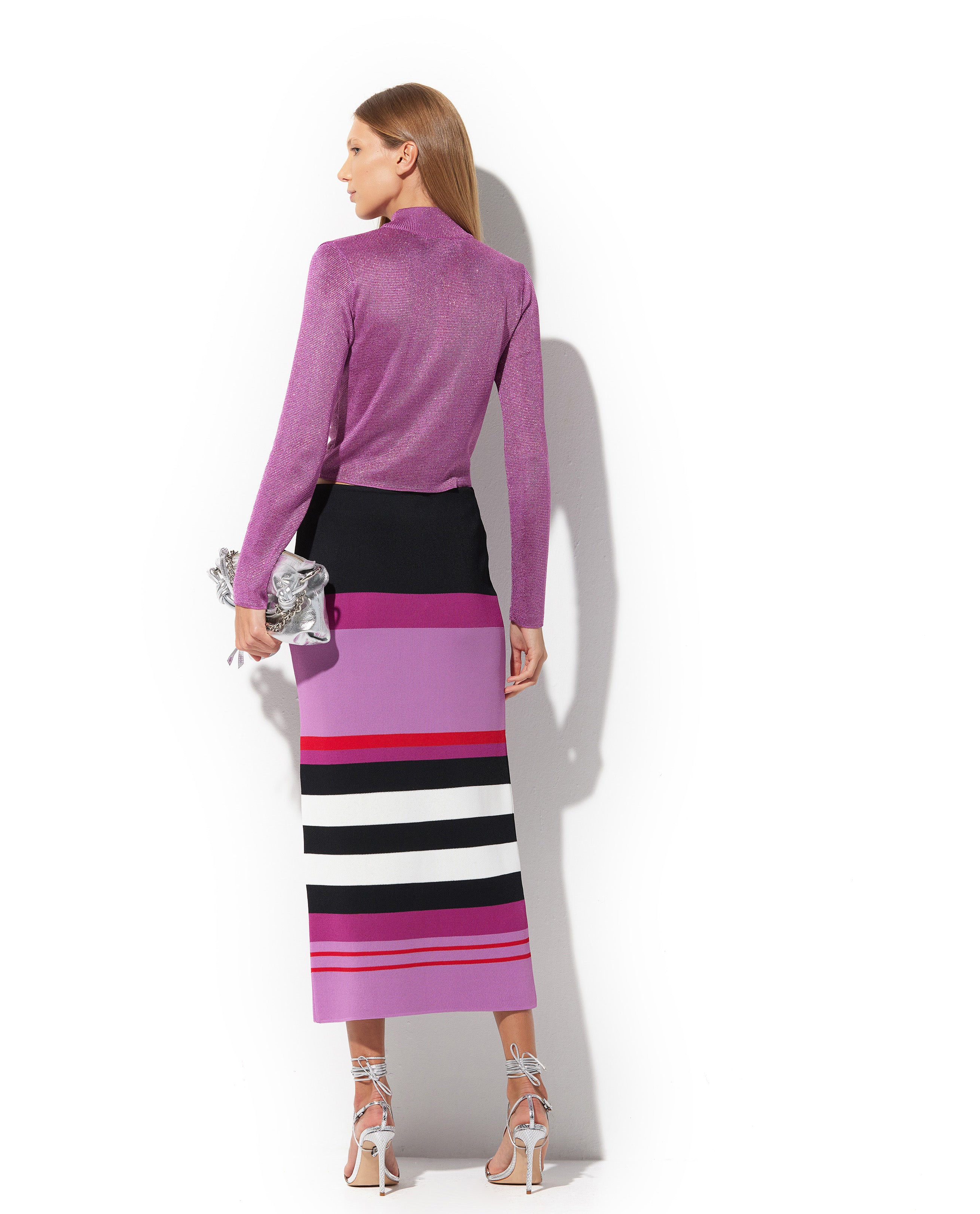 Blusa Lafort Gola Alta Gianina Tricot