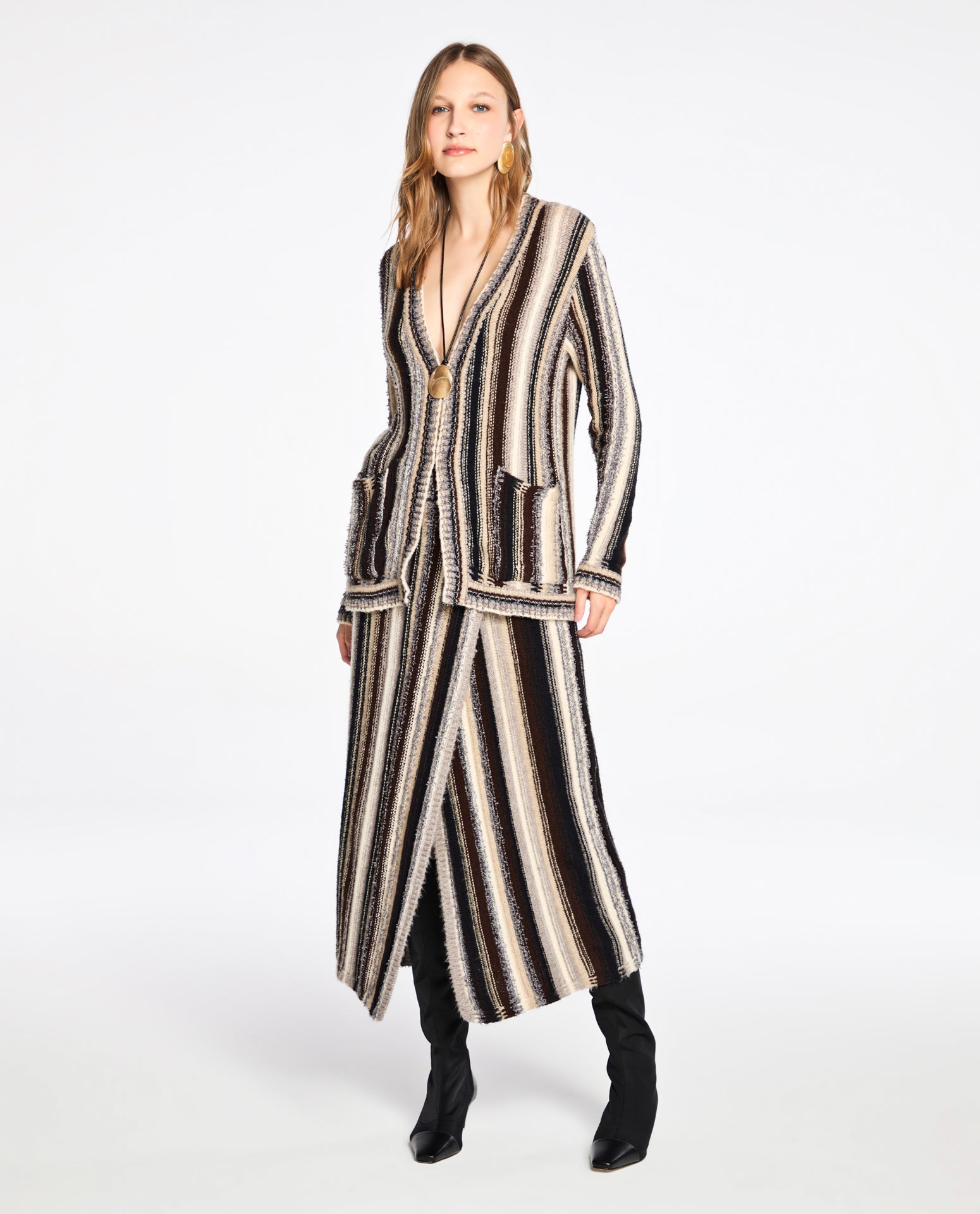 Cardigan Lafort Alongado Cassie Tricot