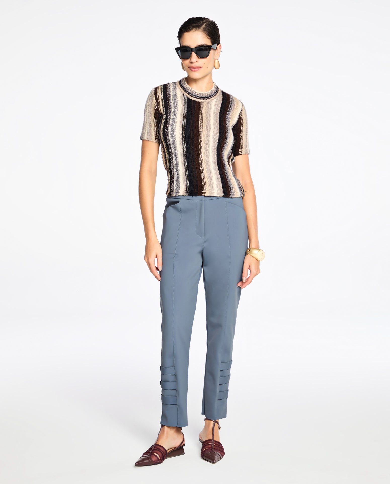 Blusa Lafort Manga Curta Cassie Tricot