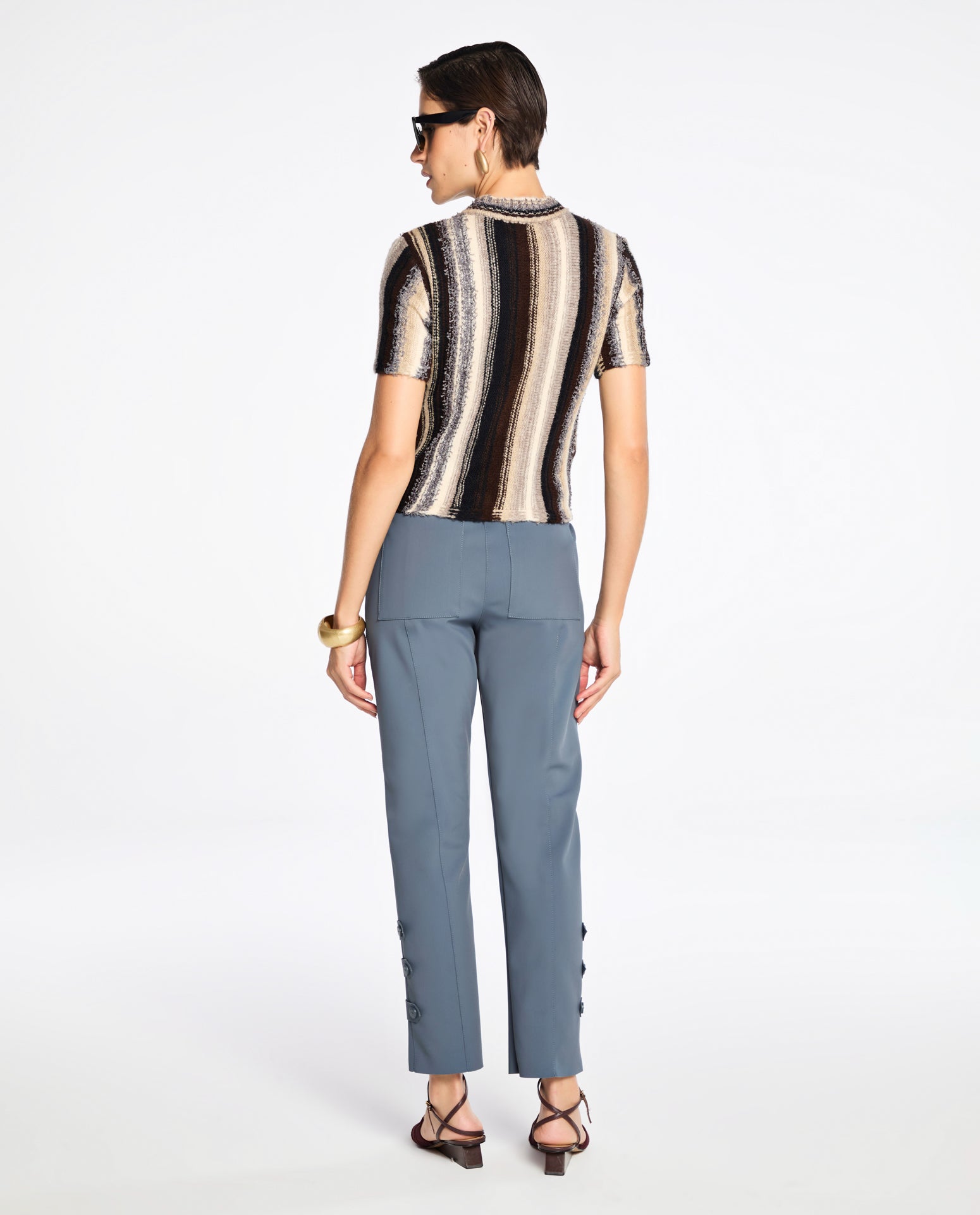 Blusa Lafort Manga Curta Cassie Tricot