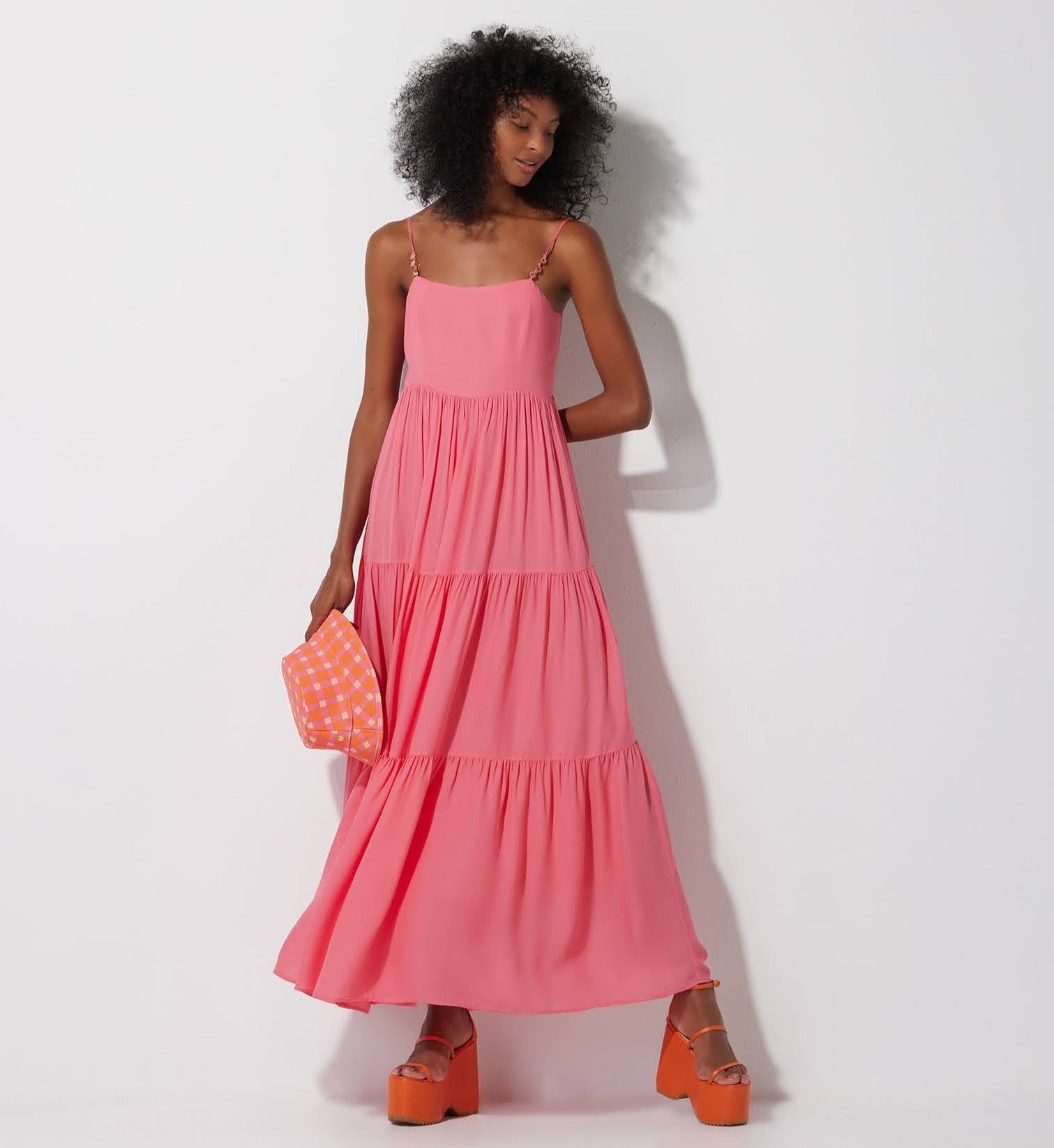 Vestido Lafort Longo Ária Crepe