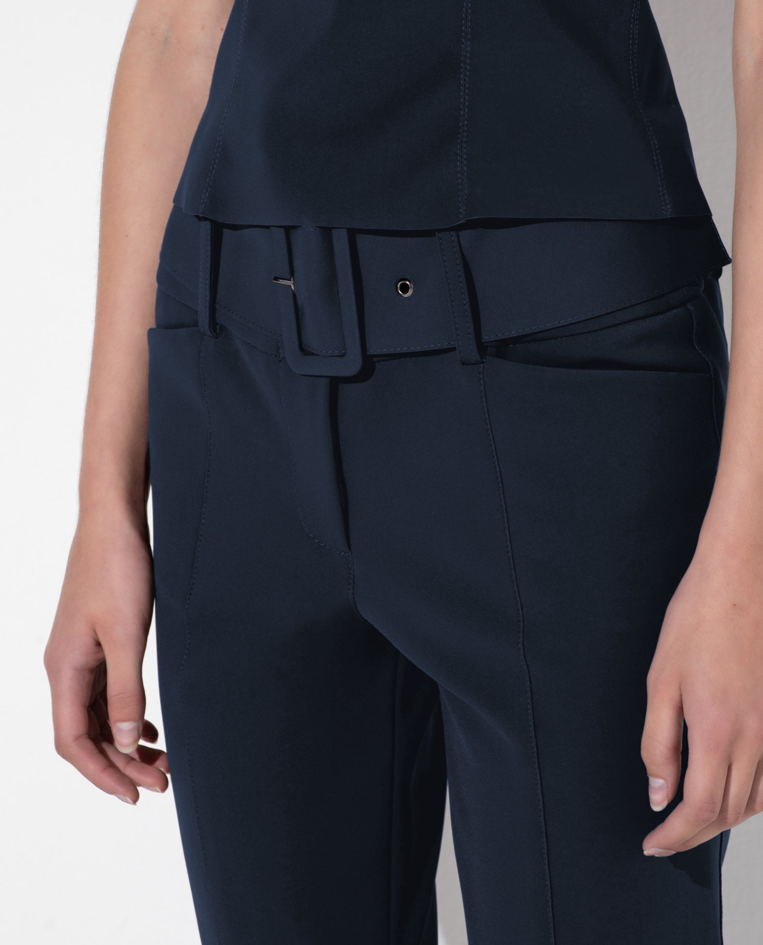 Calça Lafort Skinny Com Cinto Sabrina Technoblock® Neutra
