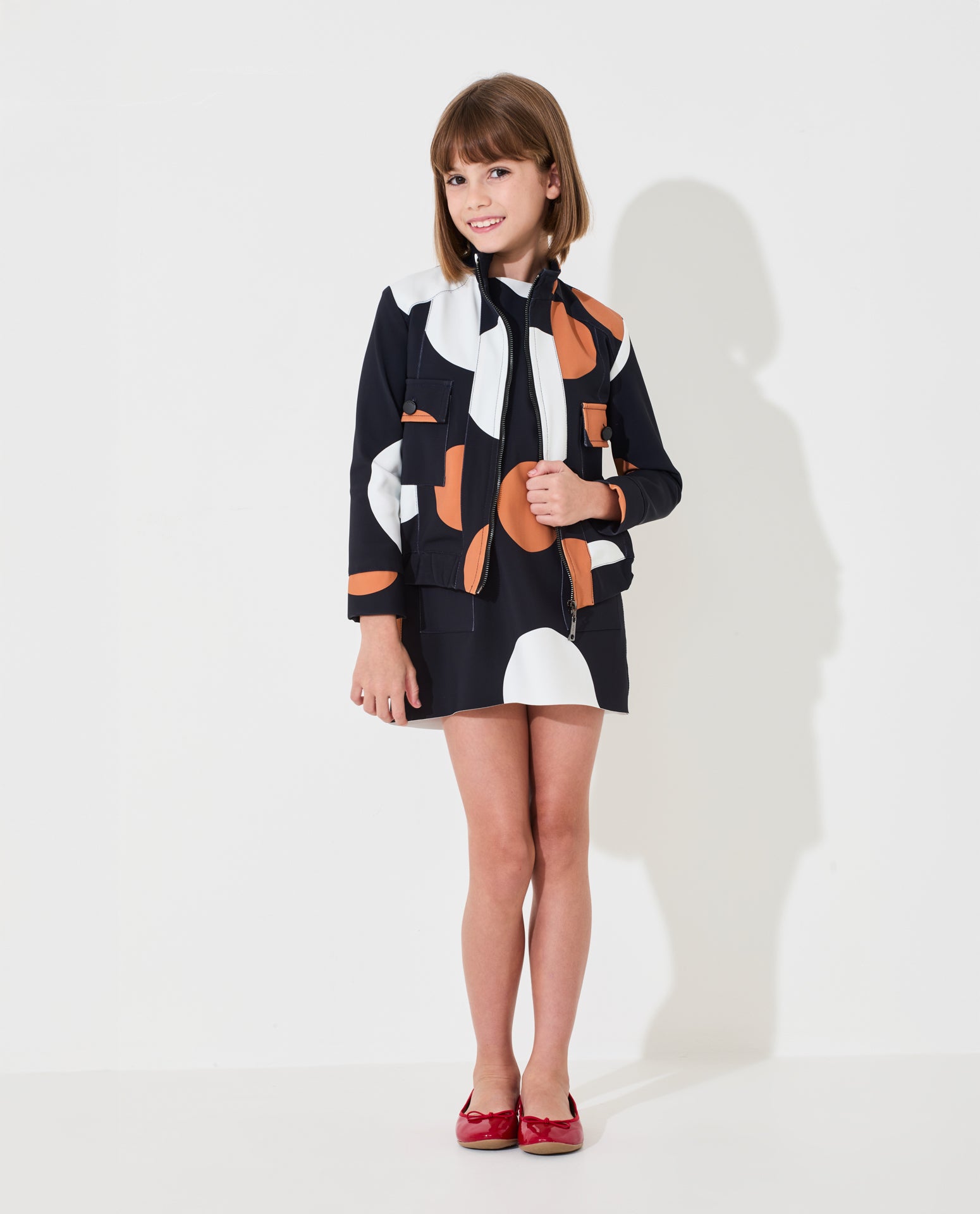 Jaqueta Lafort Petit Bomber Odete Technoblock® Estampada