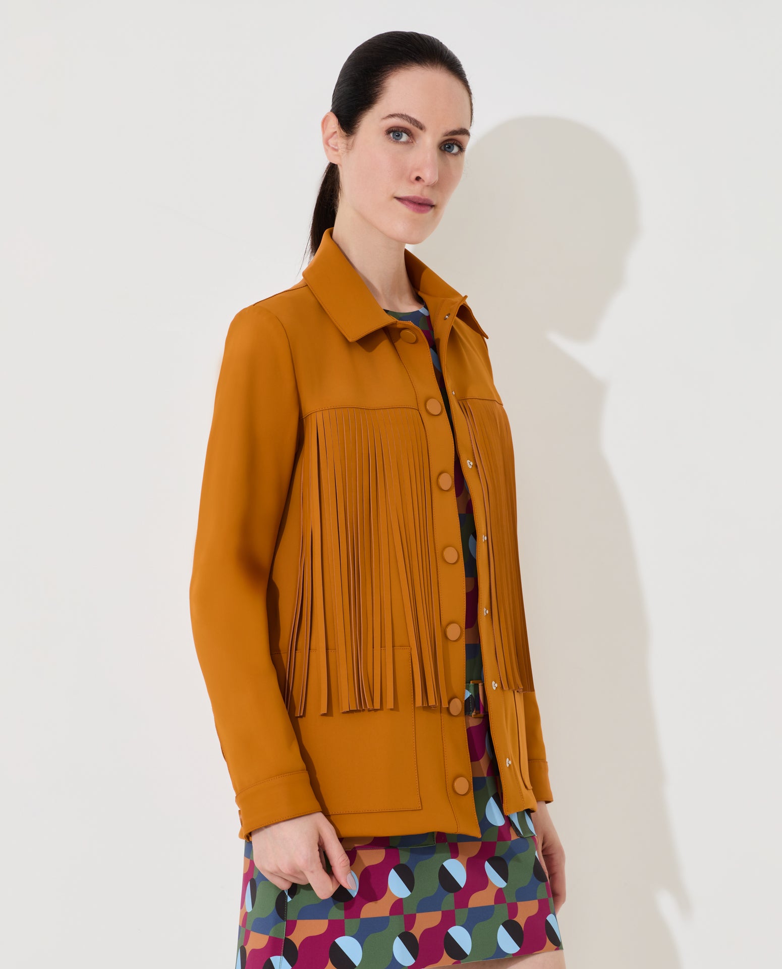 Jaqueta Lafort Com Franjas Letizia Technoblock®