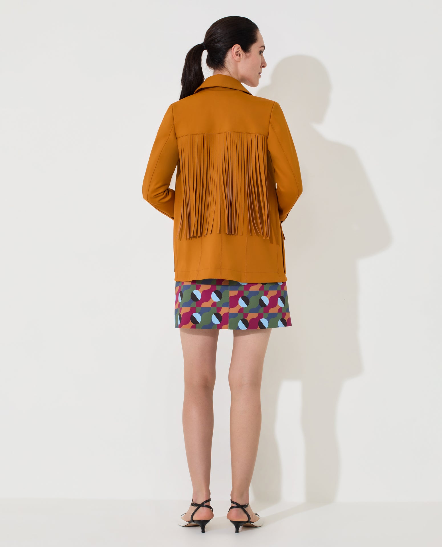 Jaqueta Lafort Com Franjas Letizia Technoblock®