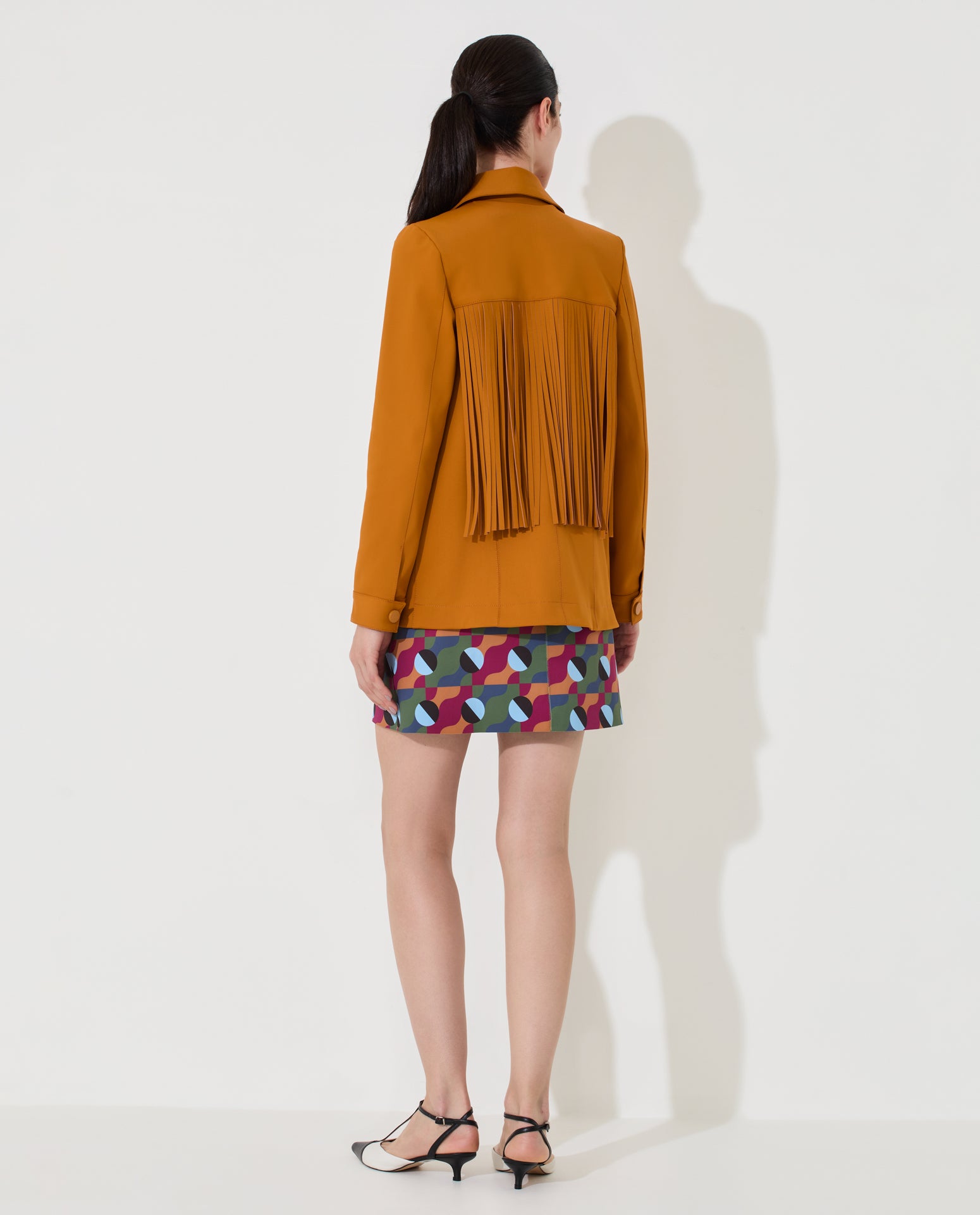 Jaqueta Lafort Com Franjas Letizia Technoblock®