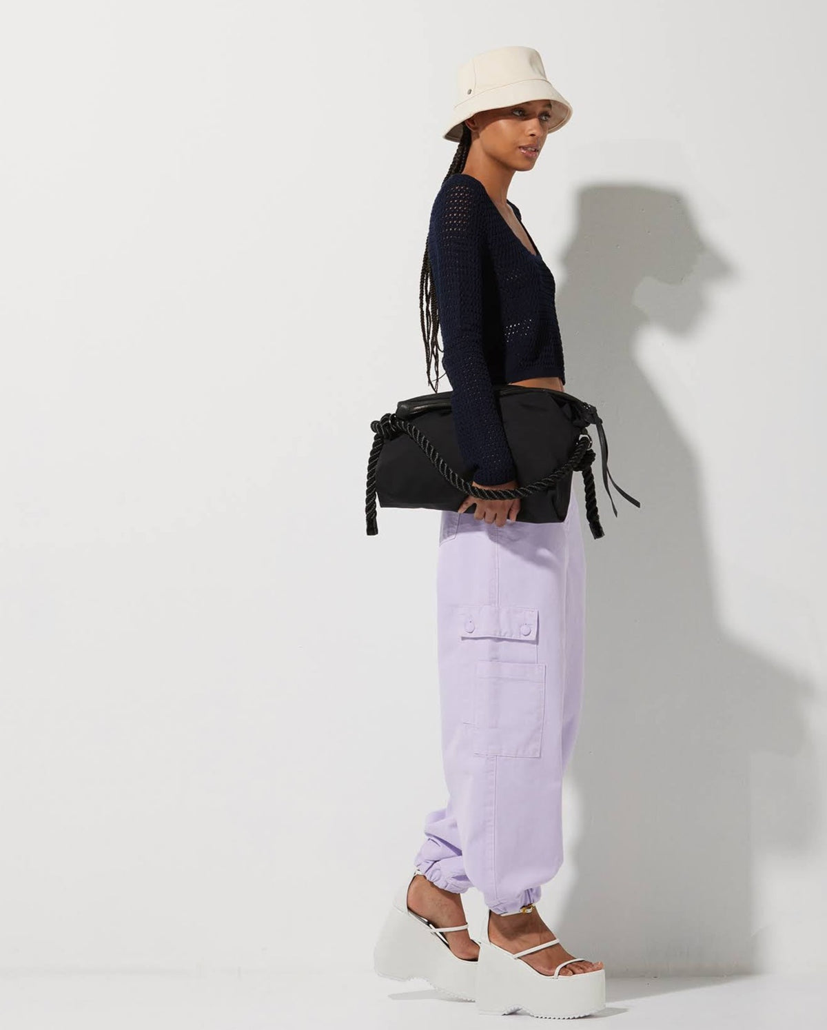 Calça Lafort Ampla Jackie Sarja