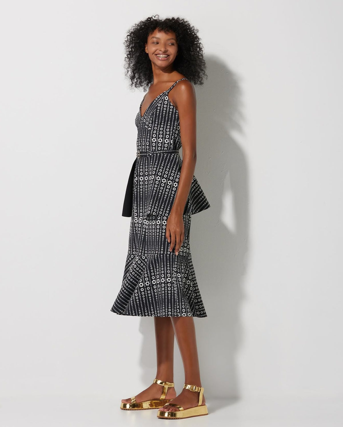 Vestido Lafort Midi Âmber Technoblock® Estampado