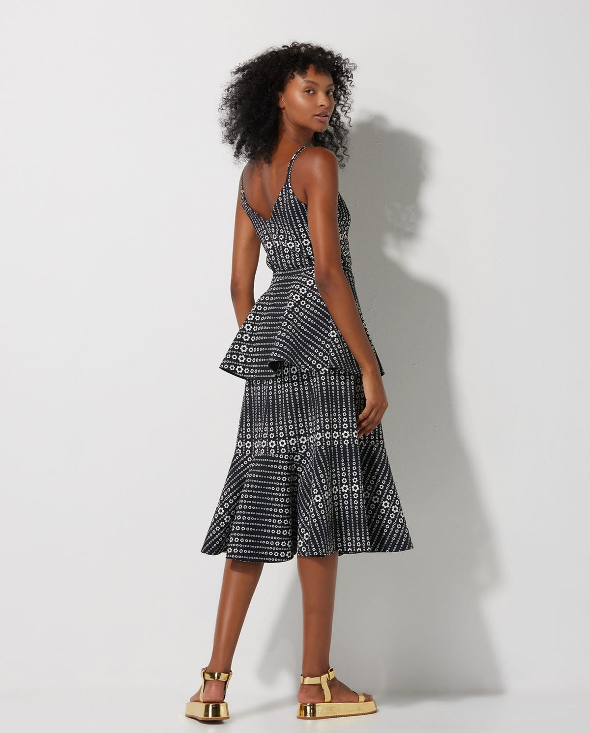Vestido Lafort Midi Âmber Technoblock® Estampado