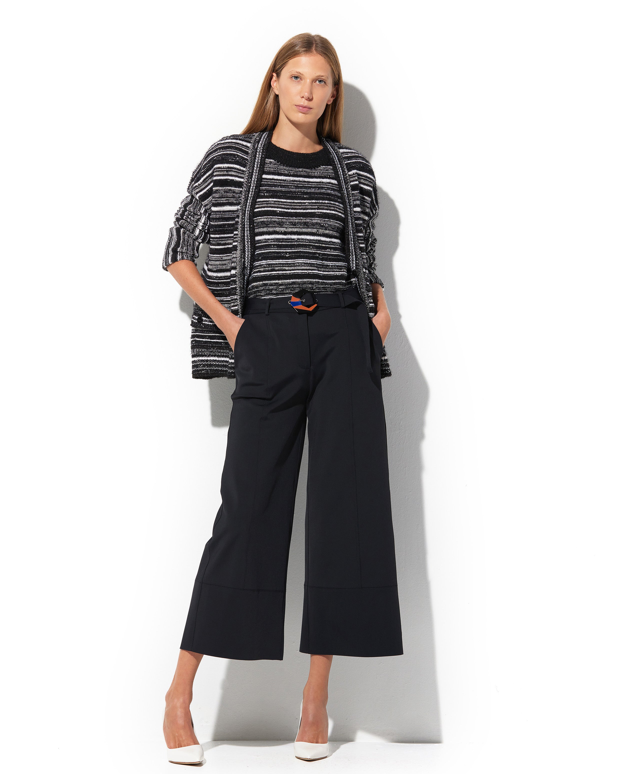 Cardigan Lafort Manga Longa Magna Tricot