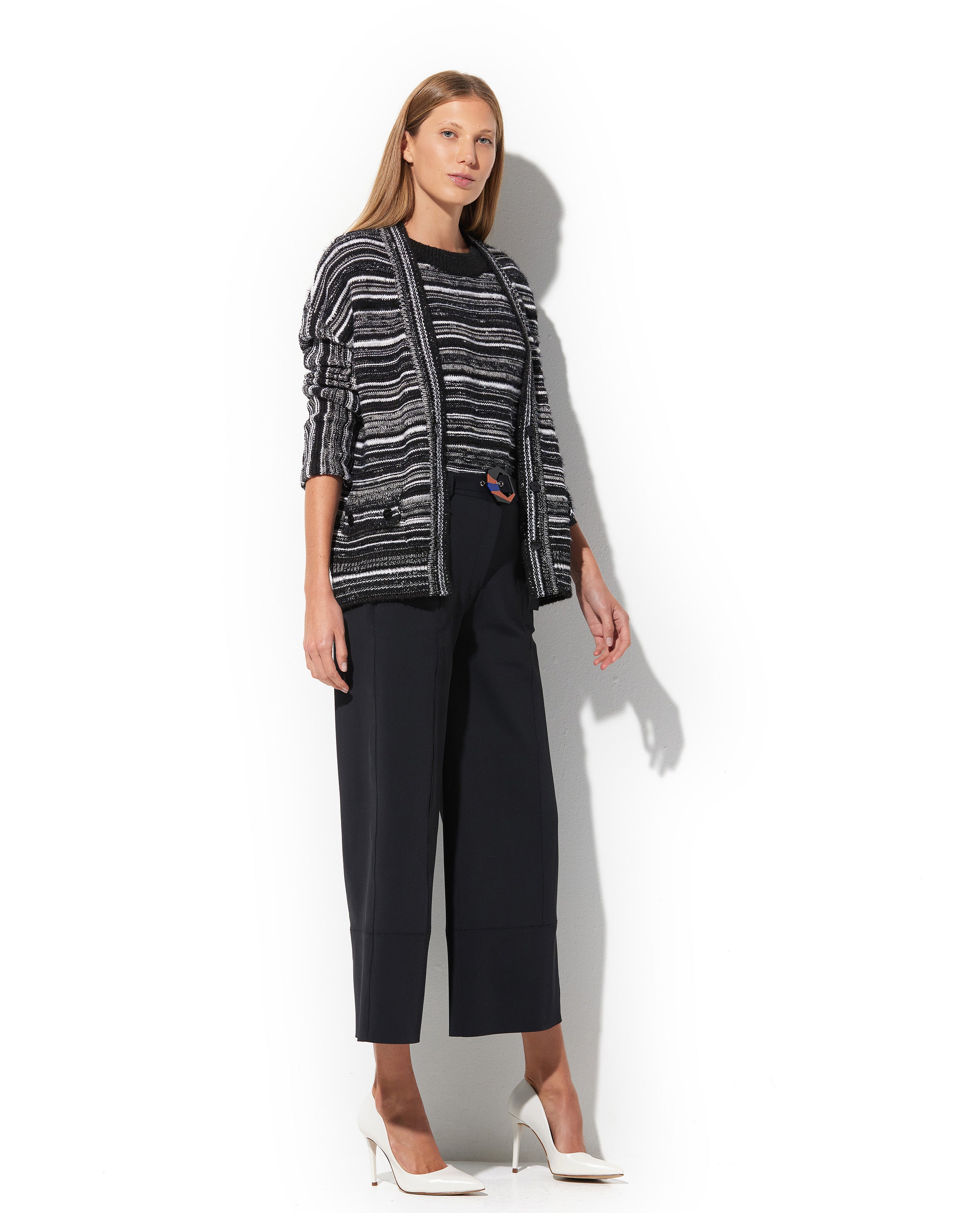 Cardigan Lafort Manga Longa Magna Tricot