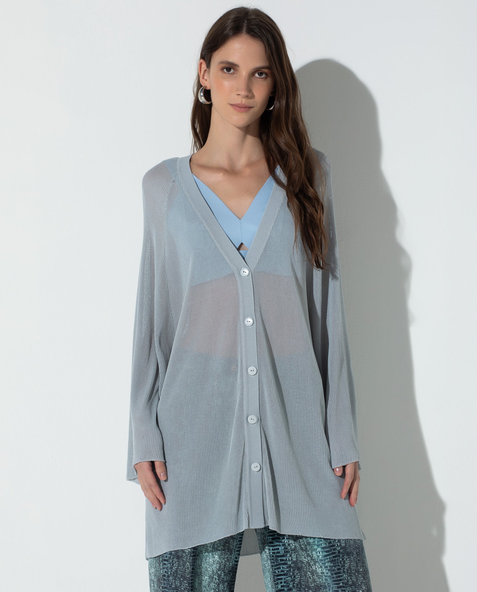 Cardigan Lafort Decote V Agnes Tricot