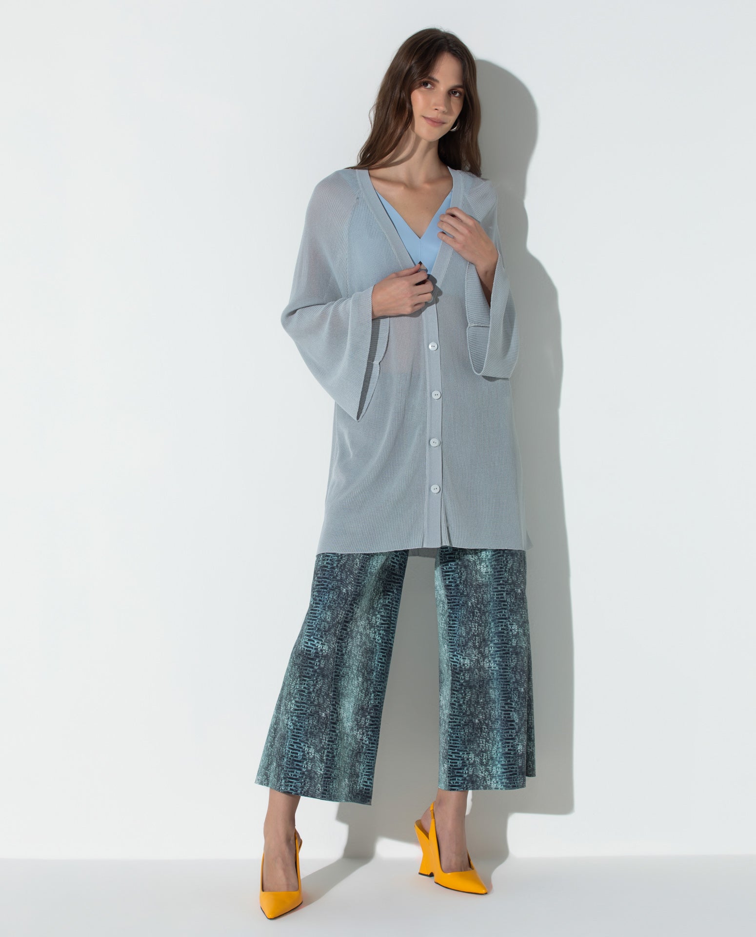 Cardigan Lafort Decote V Agnes Tricot