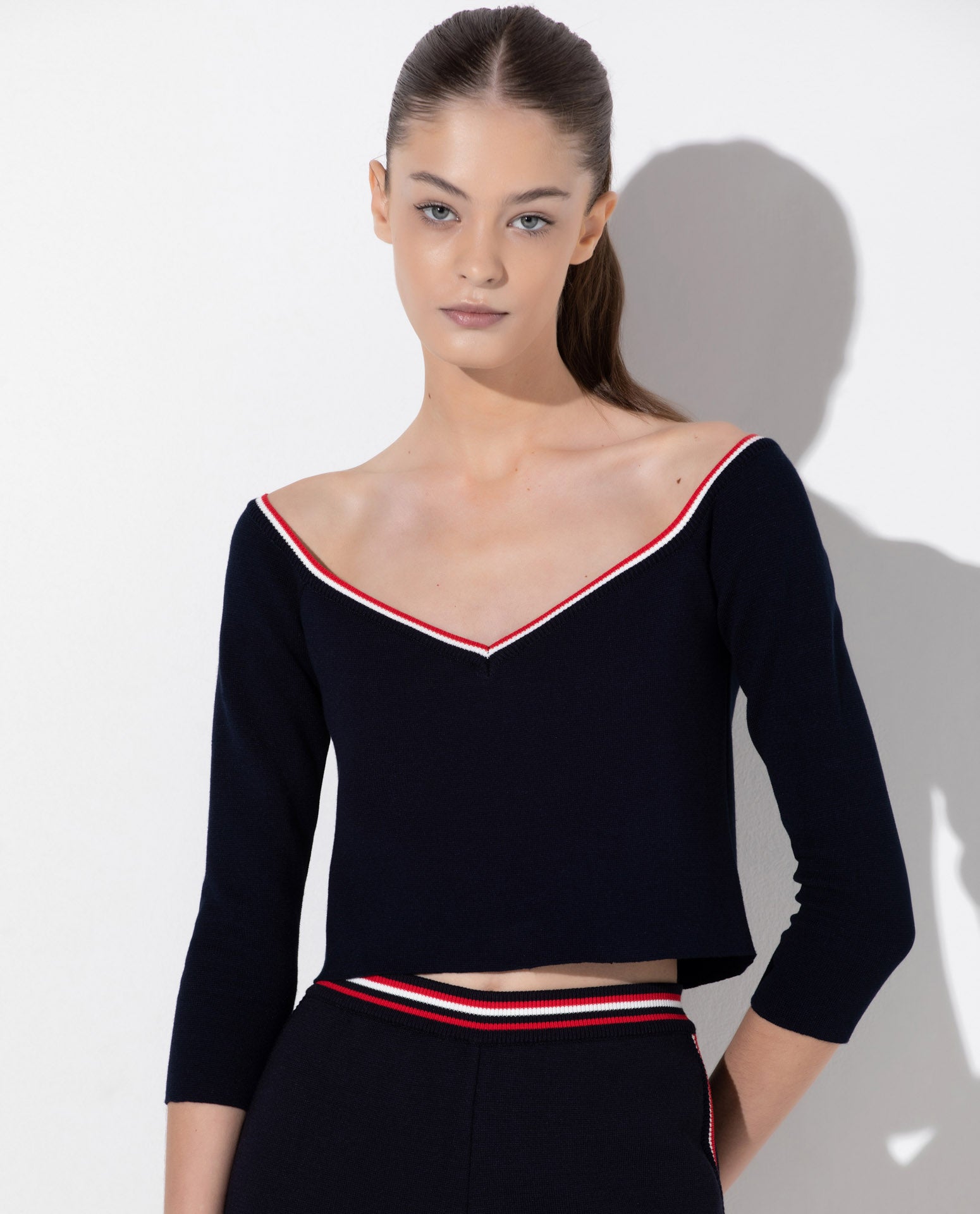 Blusa Lafort Ombro A Ombro Raiane Tricot