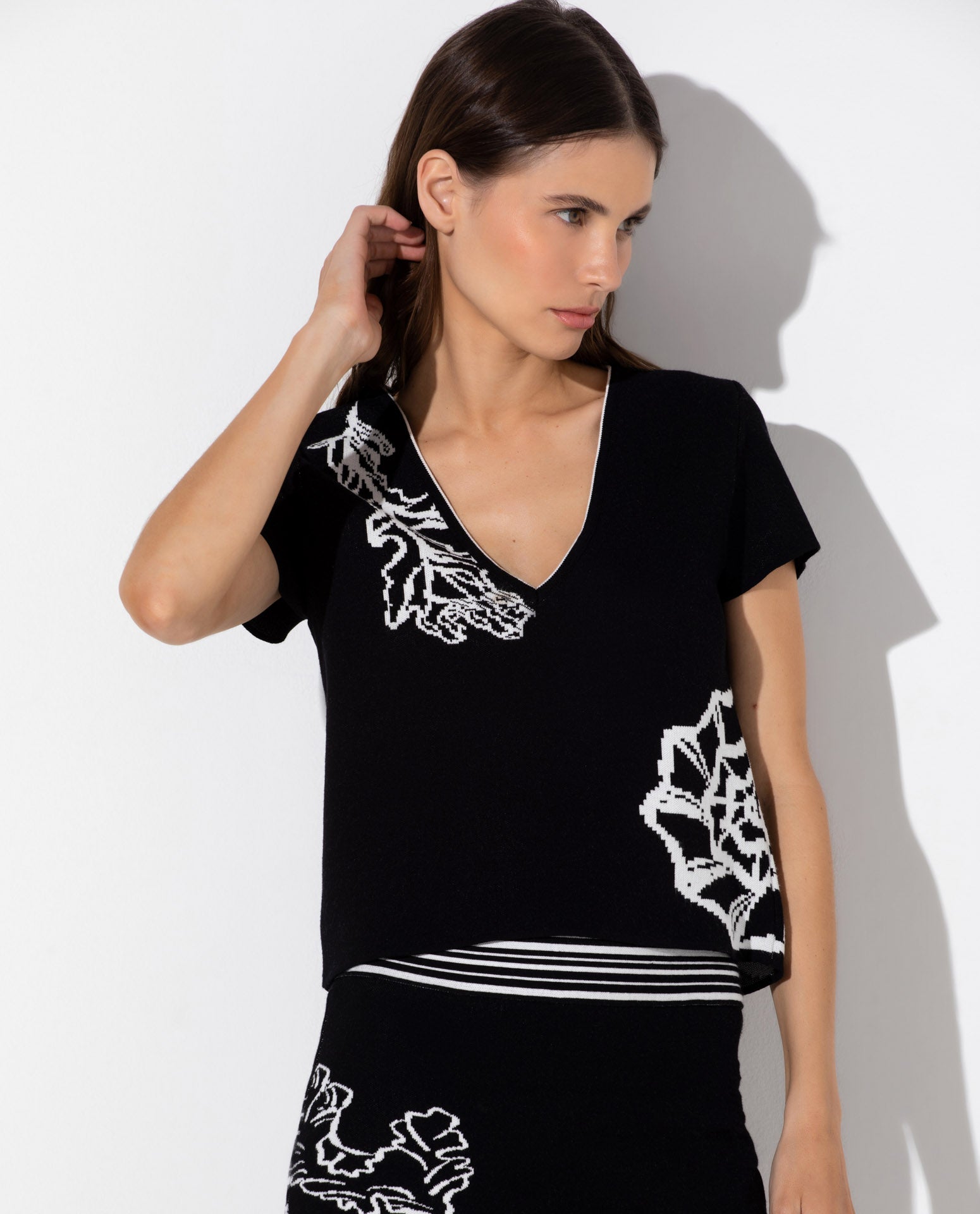 Blusa Lafort Decote V Beverly Tricot