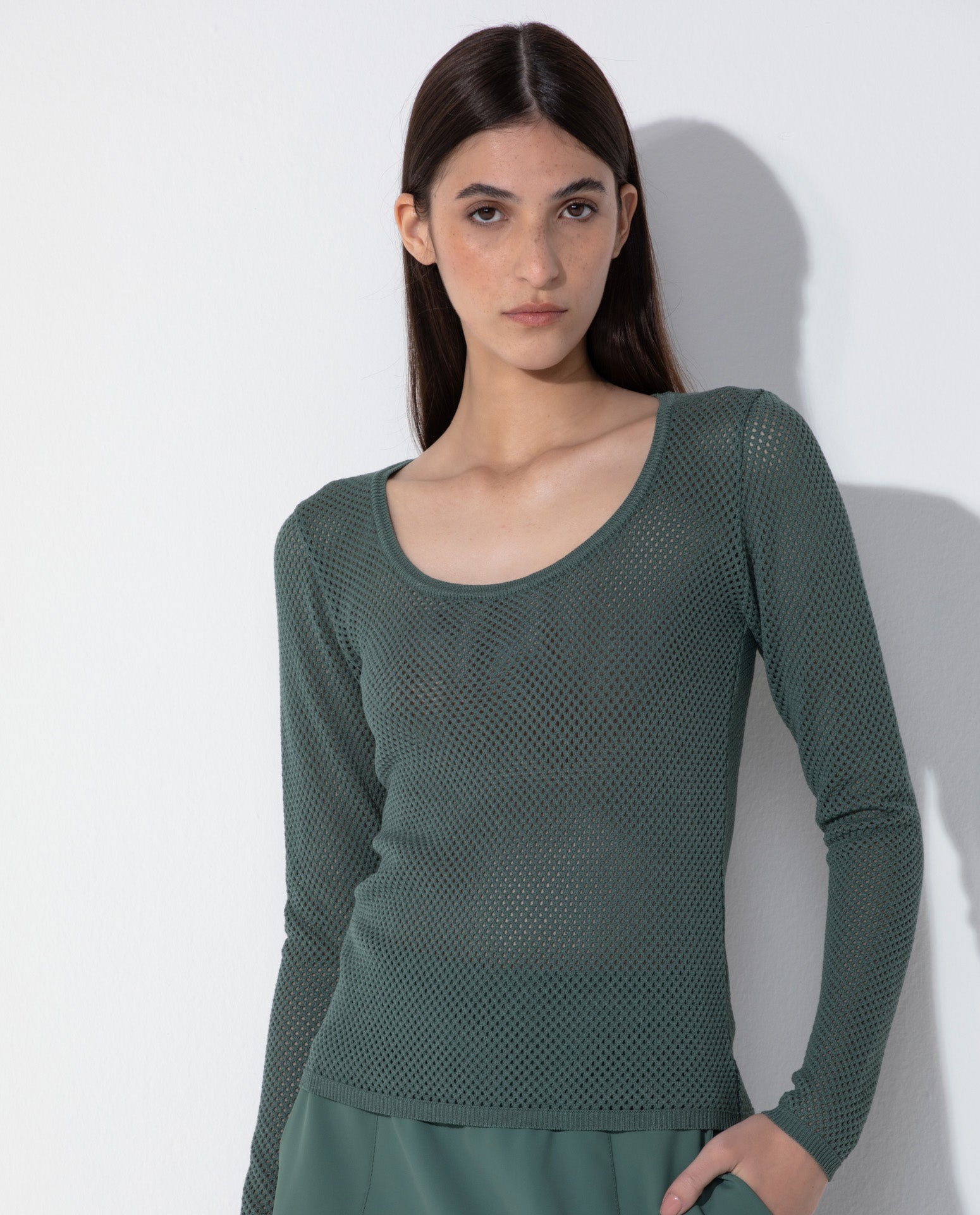 Blusa Lafort Manga Longa Mel Tricot