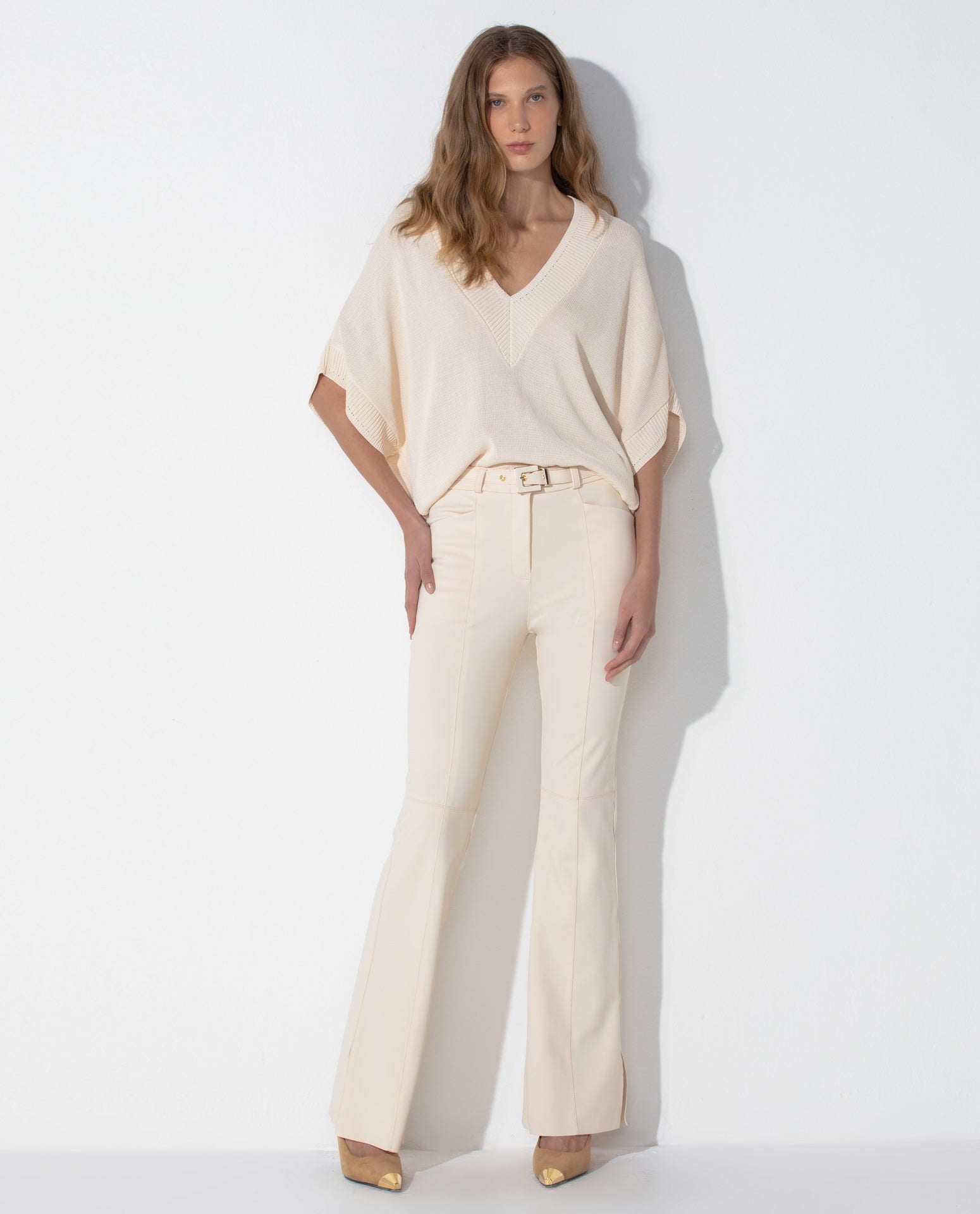 Blusa Lafort Decote V Hellen Tricot