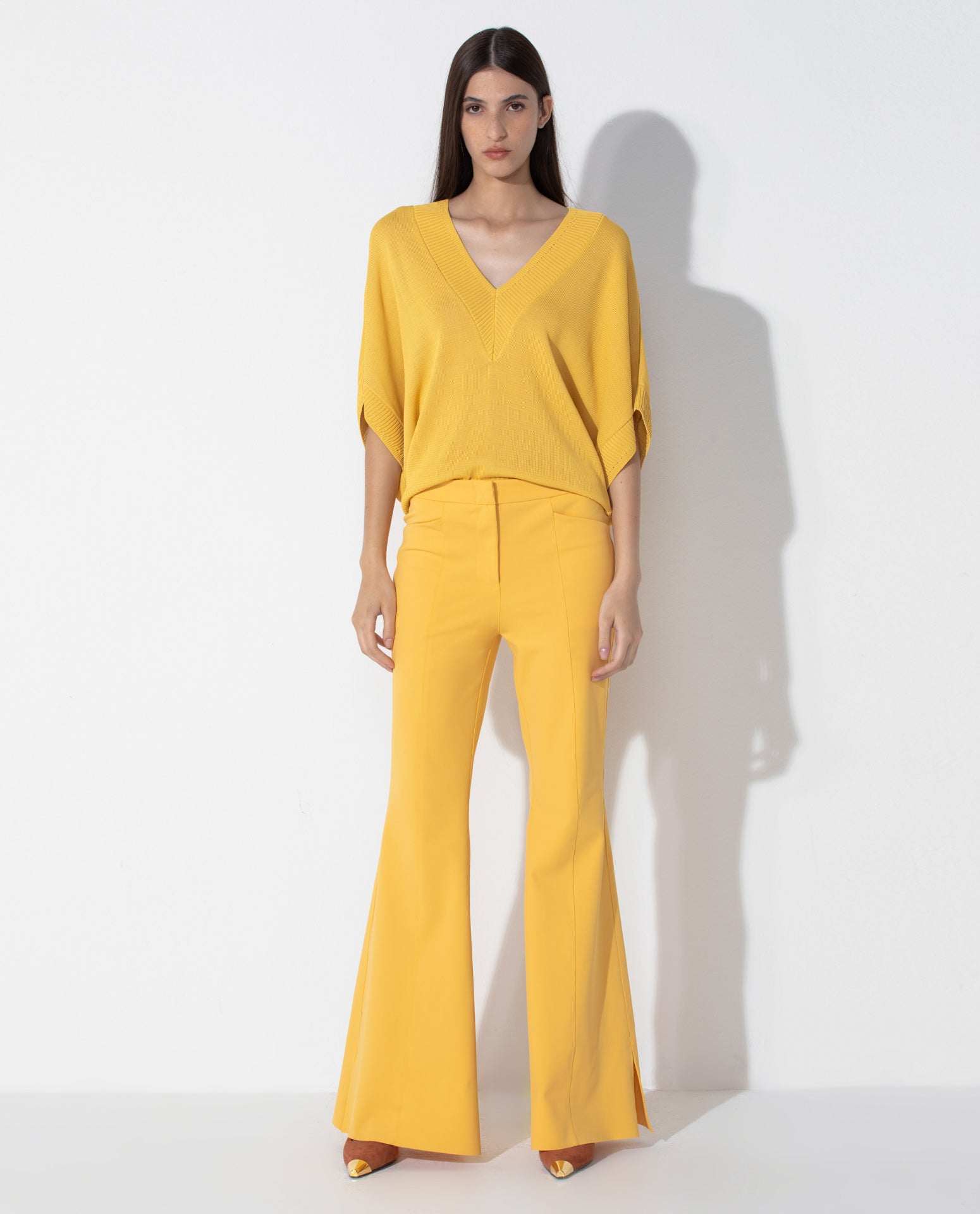 Blusa Lafort Decote V Hellen Tricot
