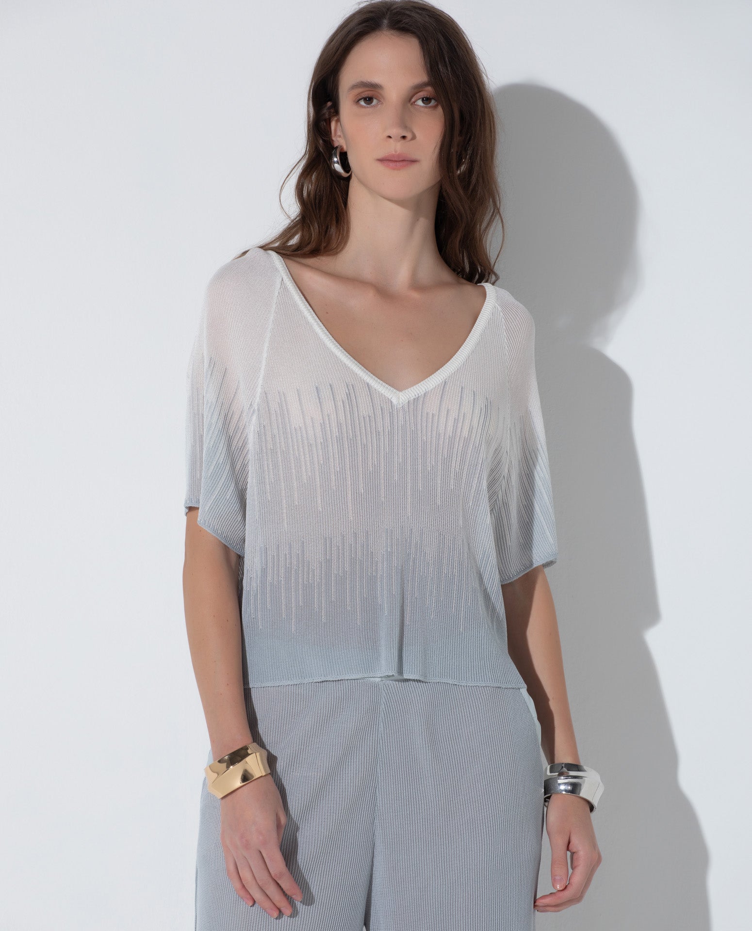 Blusa Lafort Decote V Agnes Tricot